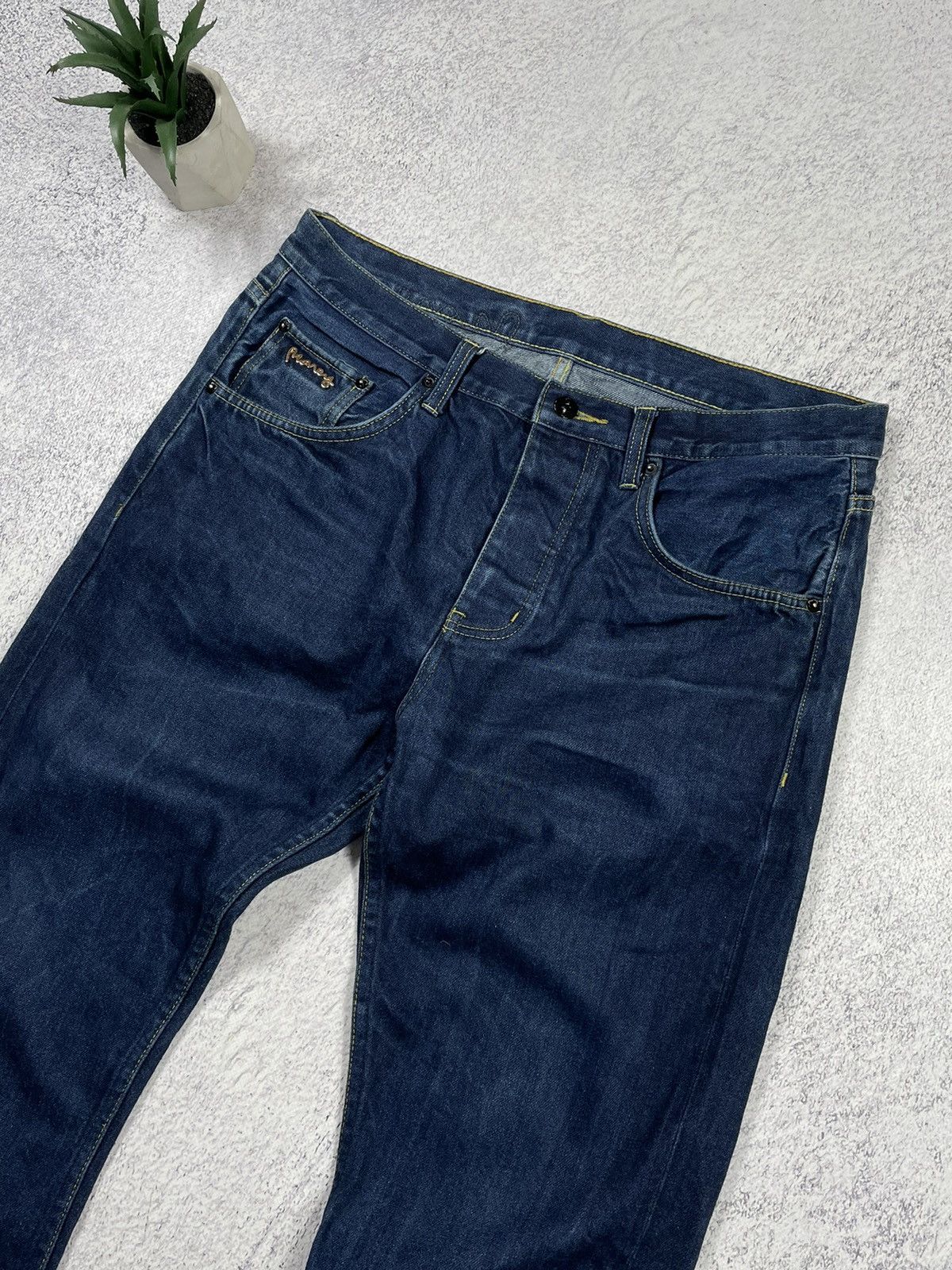 Japanese Brand × Vintage Vintage Money Logo Seldvedge Denim Jeans Size US 32 / EU 48 - 8 Thumbnail