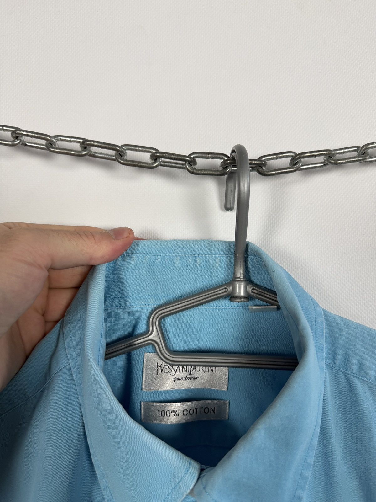 Yves Saint Laurent Vintage Yves Saint Laurent Vintage Short Sleeve Shirt Size L Size US L / EU 52-54 / 3 - 16 Thumbnail