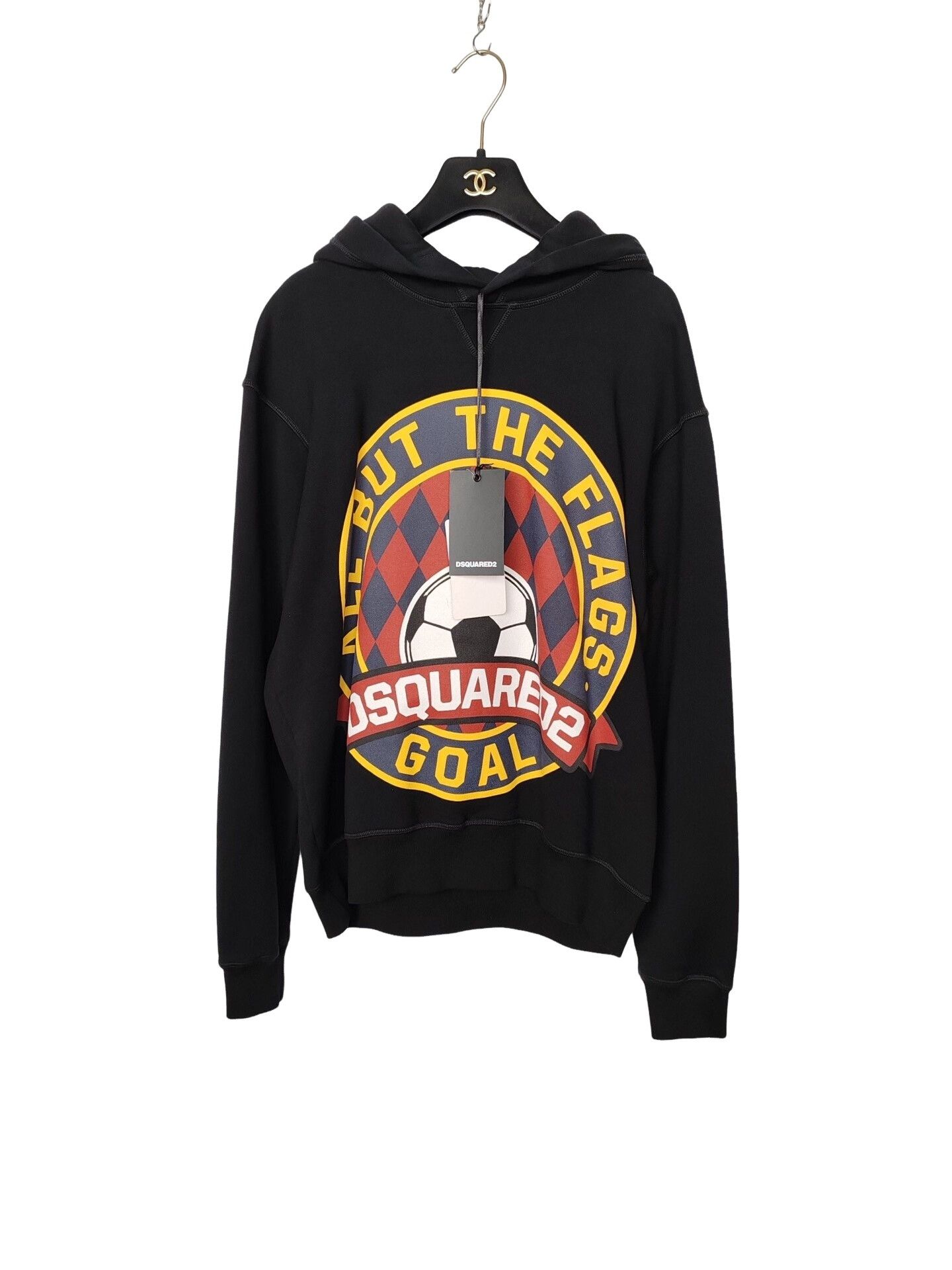 Dsquared2 Dsquared2 Soccer Flag Graphic Hoodie Size S Size US S / EU 44-46 / 1 - 1 Thumbnail