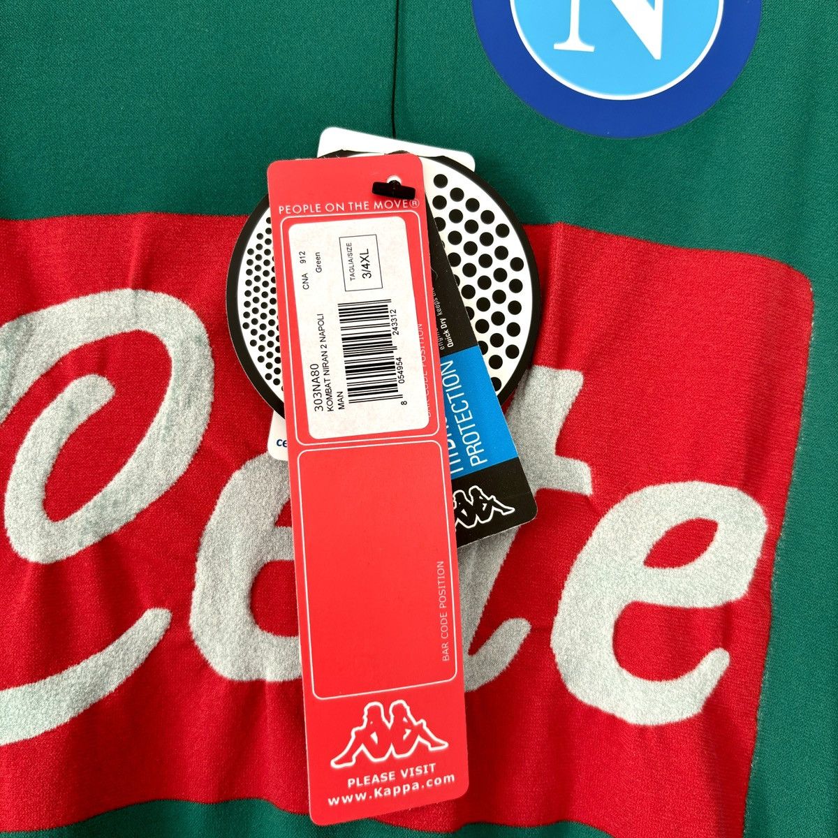 Kappa 2017 2018 Napoli Game Issue Compression Kappa Soccer Jersey Size US XL / EU 56 / 4 - 6 Thumbnail