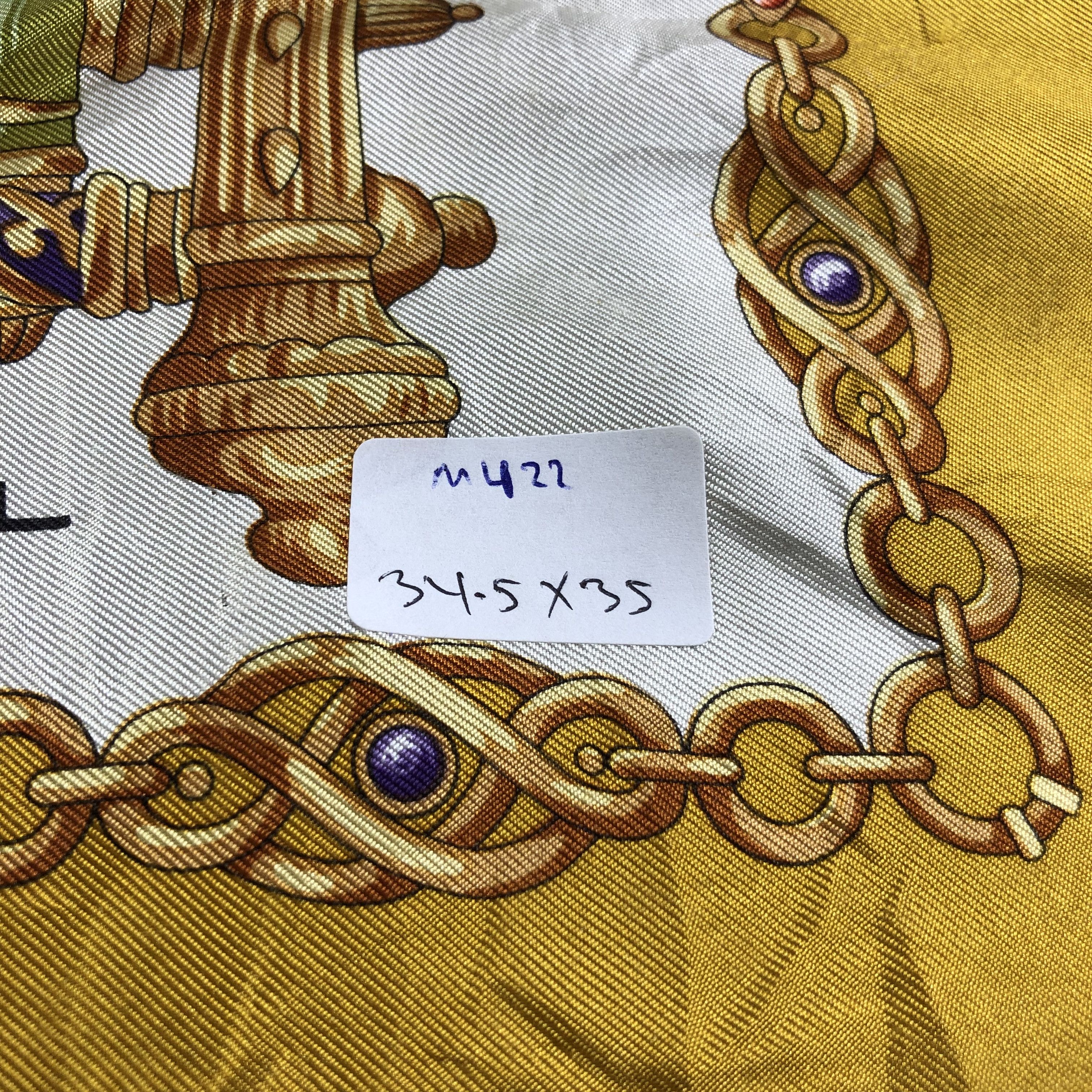 Lancel Vintage Lancel Baroque Silk Scarf M422 Size ONE SIZE - 13 Thumbnail