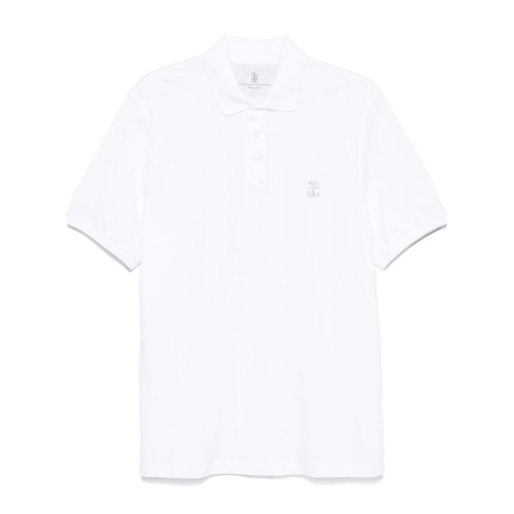 Brunello Cucinelli Brunello Cucinelli WHITE Polo Shirts Size US L / EU 52-54 / 3 - 1 Thumbnail