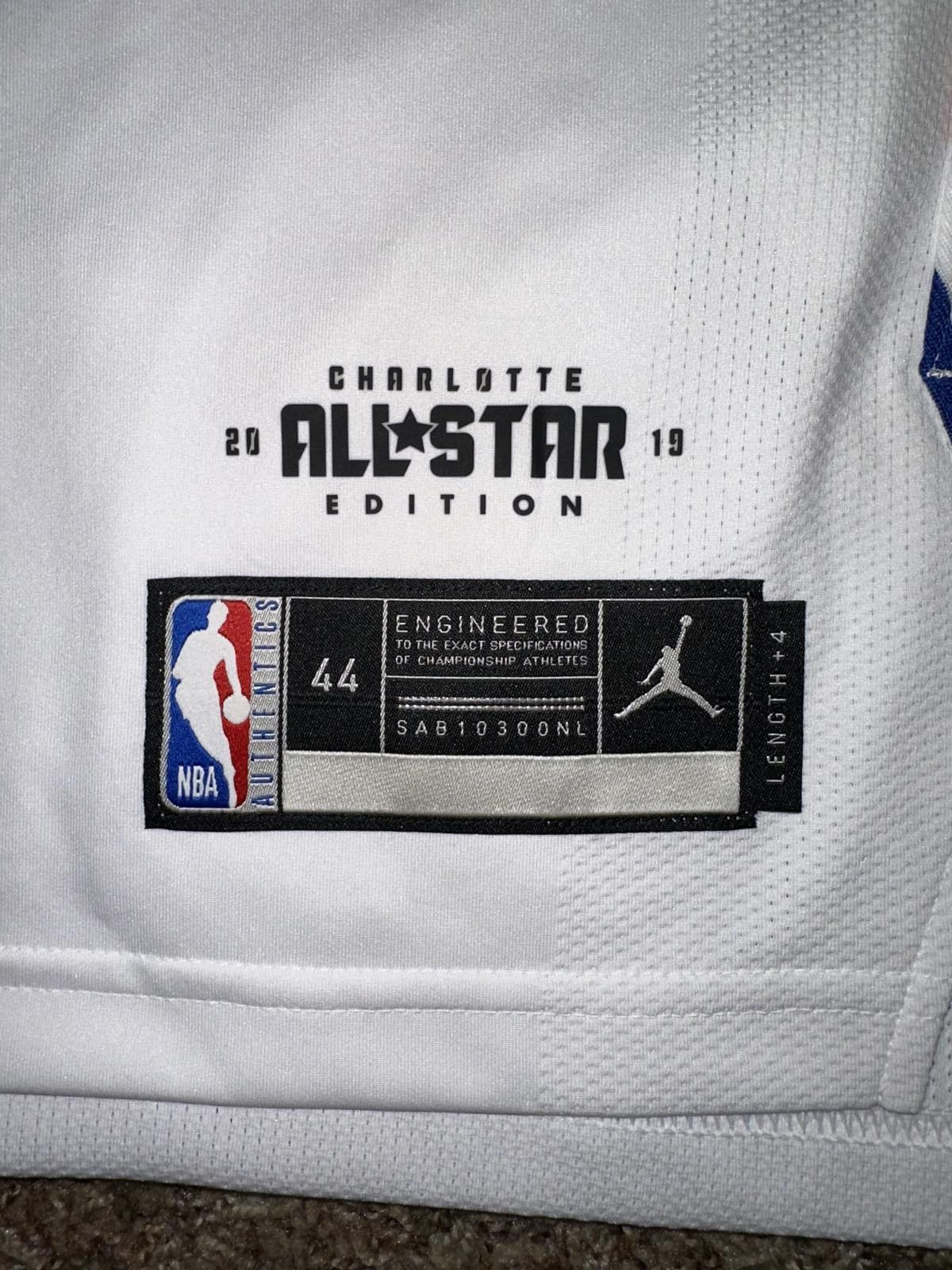 Designer 2019 NBA All-Star Game Lebron Team Vaporknit White Jersey Blank NEW 44 +4L Size US XL / EU 56 / 4 - 4 Thumbnail