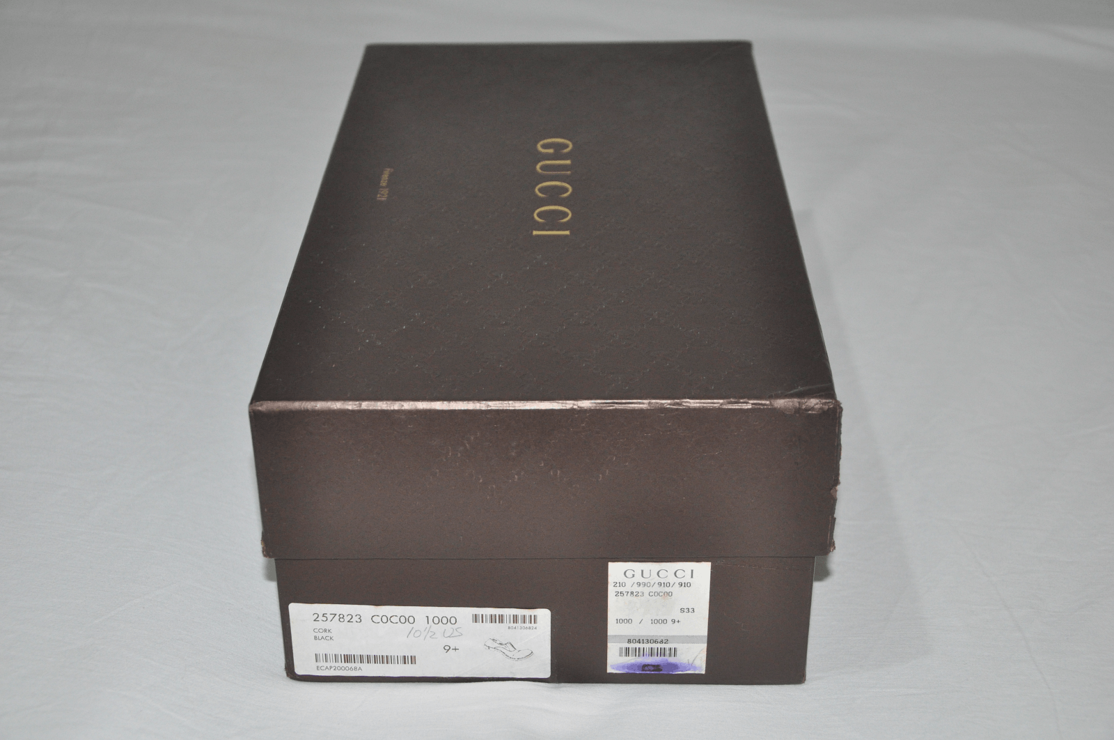 Gucci GUCCI BLACK BOVINE LEATHER CLASSIC SIGNATURE OXFORD LACE-UPS Size US 10.5 / EU 43-44 - 2 Thumbnail
