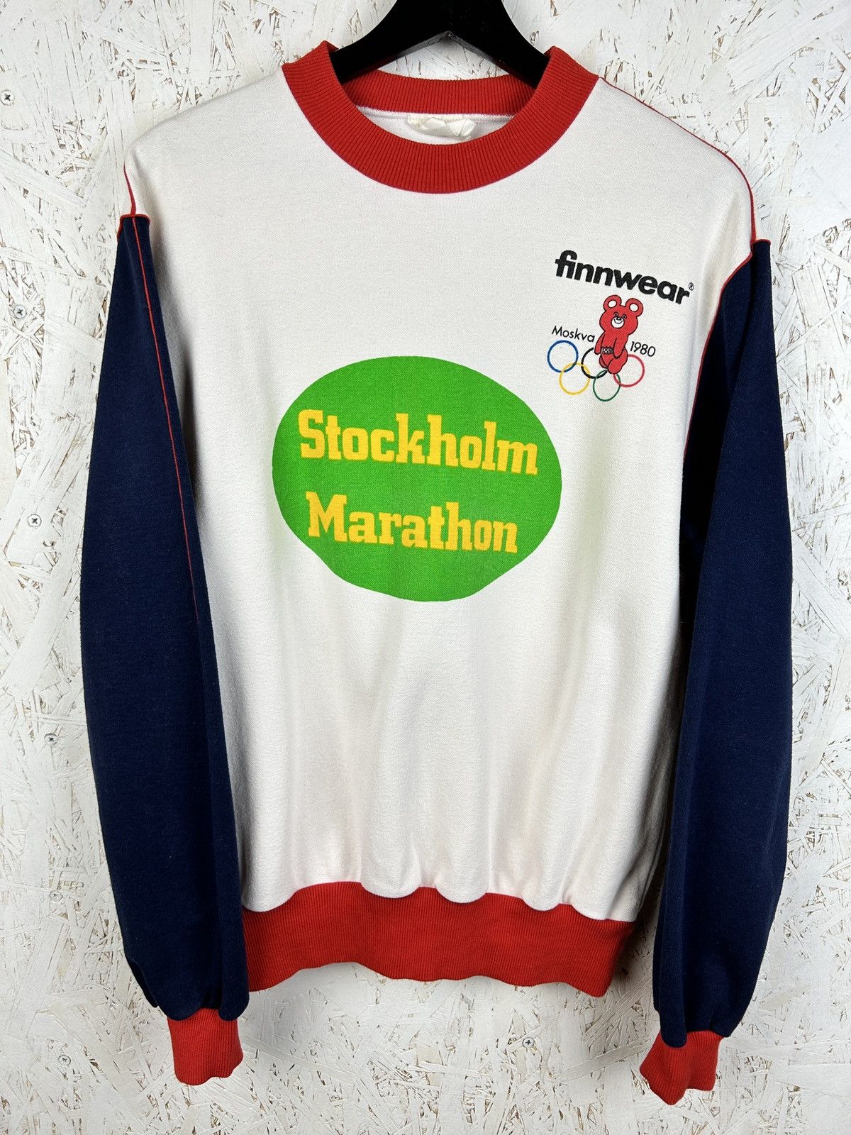 USA Olympics 80s Vintage Moscow 1980 Olympics Finland Team Sweatshirt Size US M / EU 48-50 / 2 - 1 Thumbnail