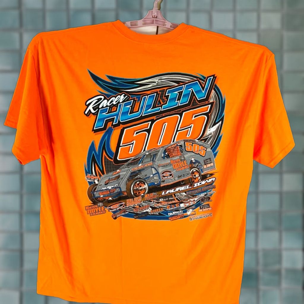 Gildan Racer Hulin 505 T Shirt Mens 2XL Orange Graphic Tee Size US XXL / EU 58 / 5 - 1 Thumbnail