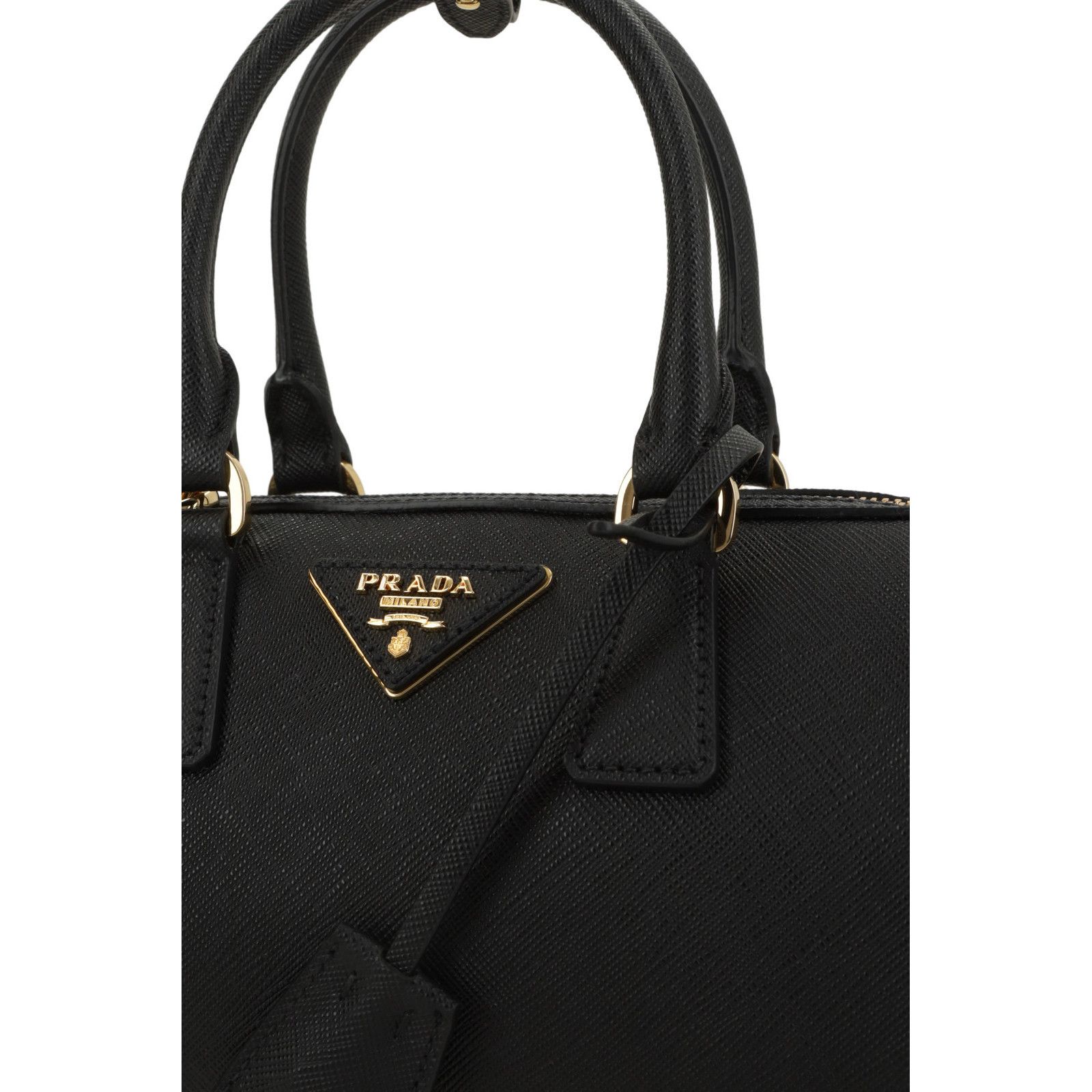 Prada PRADA Bowling Small Black Top Handle Bag New & Authentic Size ONE SIZE - 4 Thumbnail