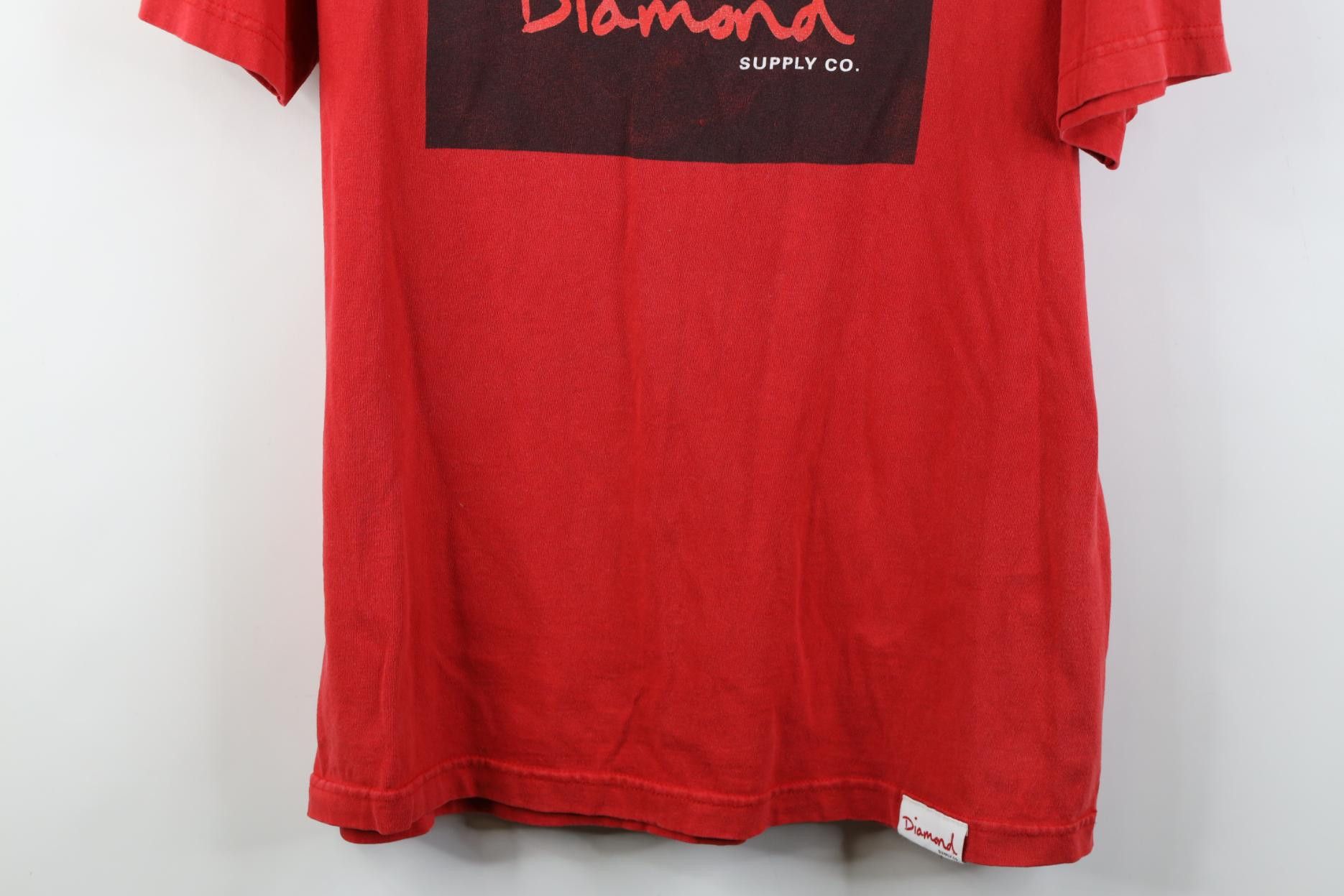 Diamond Supply Co. Vintage Diamond Supply Co Spell Out Skateboard T-Shirt Red Size US L / EU 52-54 / 3 - 3 Thumbnail