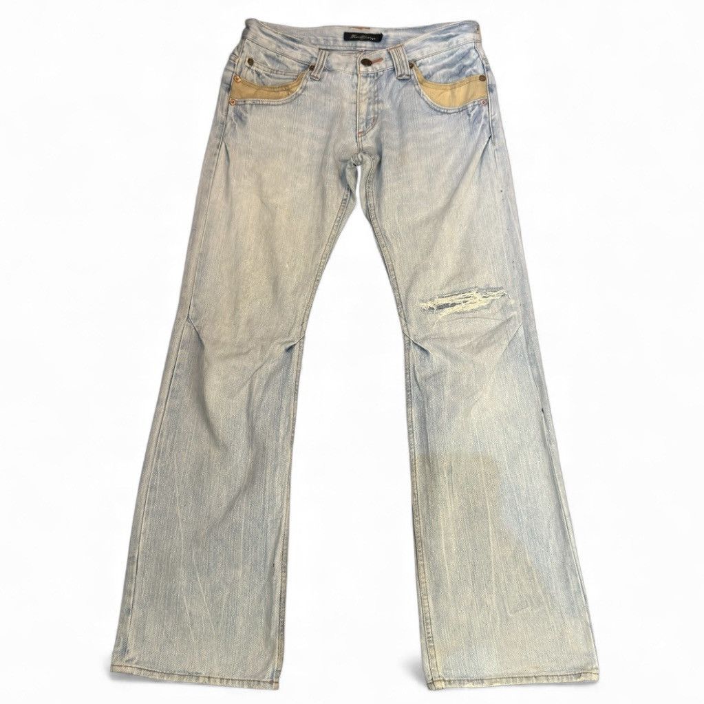 Hysteric Glamour 🔥🇯🇵 Japanese Flared Sick Root Distressed Denim Size US 32 / EU 48 - 2 Thumbnail