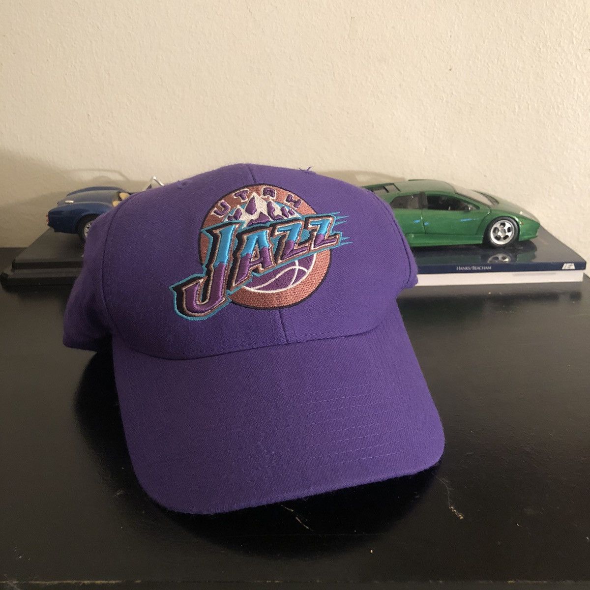 NBA Vintage 90s Utah Jazz Twins Enterprise NBA Snap Back Hat cap Size ONE SIZE - 2 Thumbnail