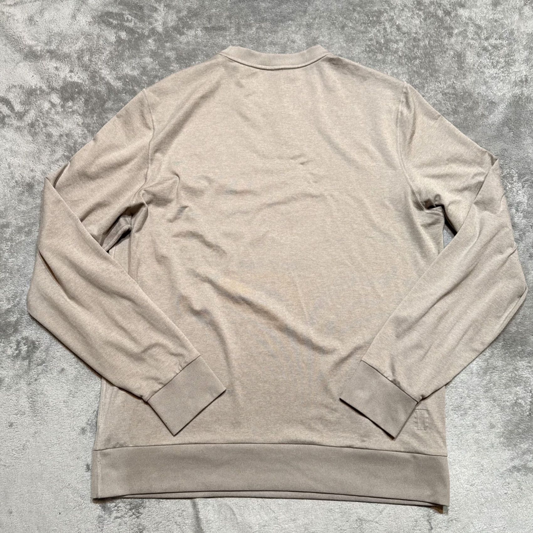 Vuori Vuori Ponto Performance Crew Mens Large Dark Salt Beige Heathered Pullover V224 Size US L / EU 52-54 / 3 - 6 Thumbnail