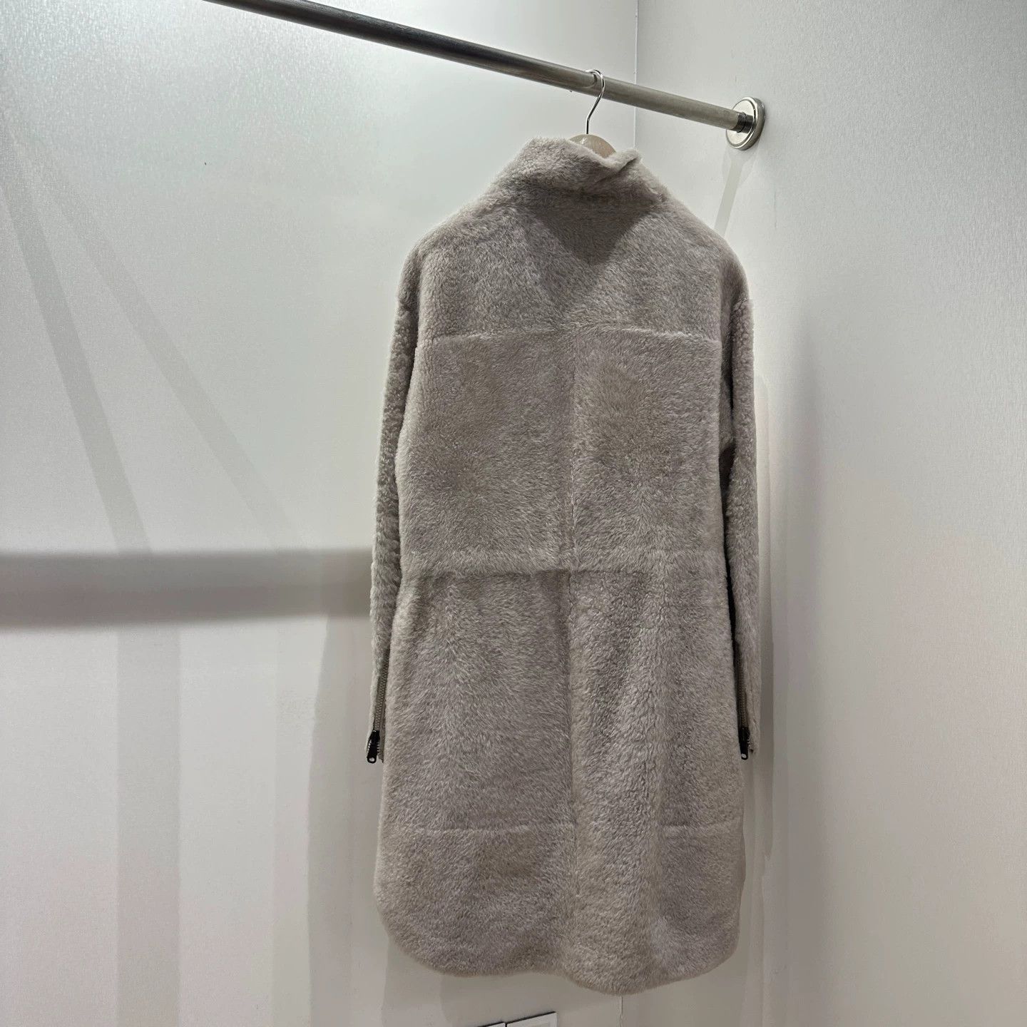Brunello Cucinelli Brunello Cucinelli Beaded Wool Shearling Overcoat 40 Size S / US 4 / IT 40 - 2 Thumbnail