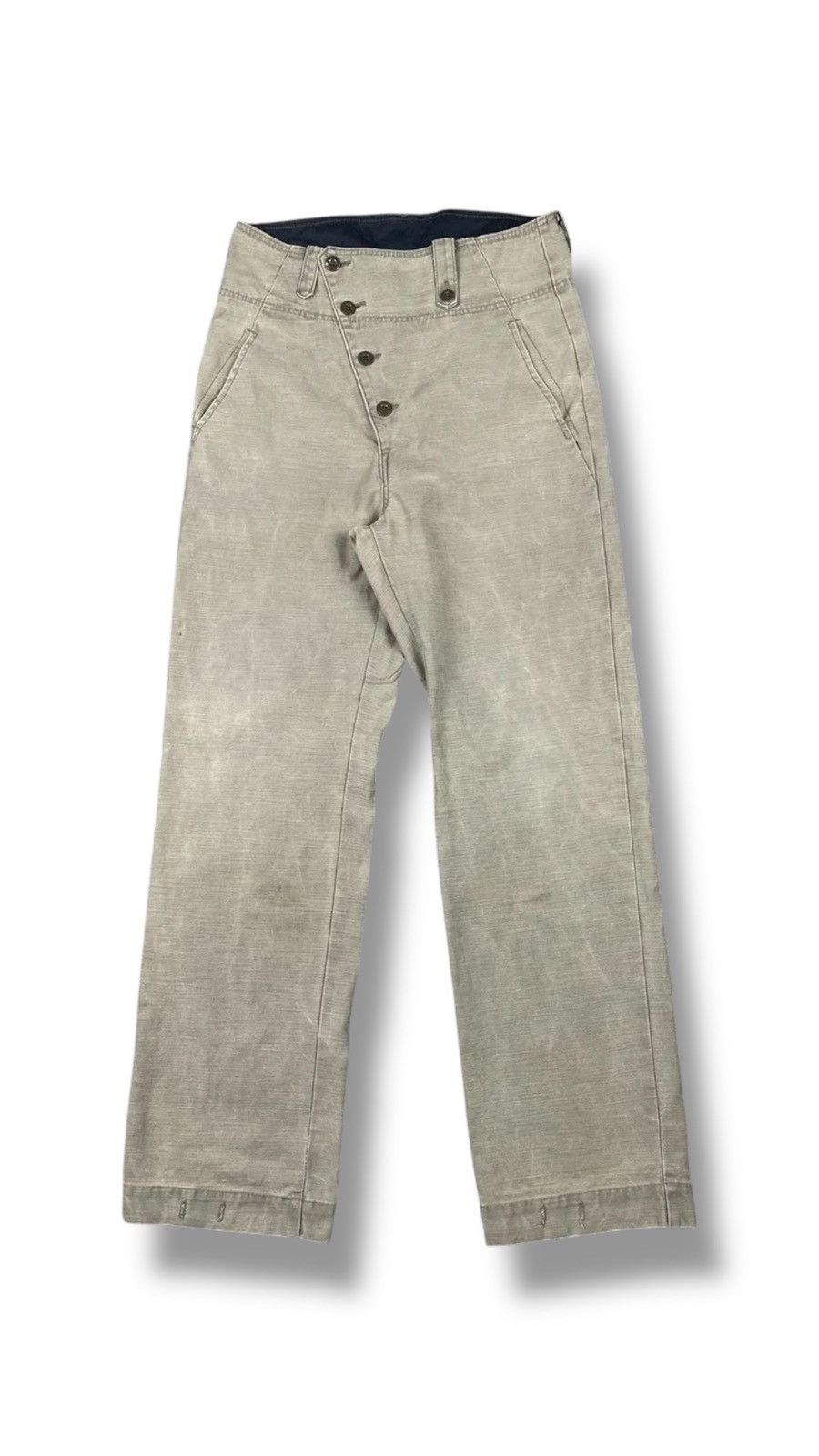 Japanese Brand Assymetrical Buttonfly Pant Size US 32 / EU 48 - 1 Thumbnail