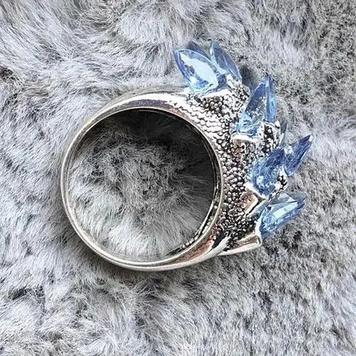 Jewelry × Vintage Blue Stone Ring Size 8 Size ONE SIZE - 4 Thumbnail