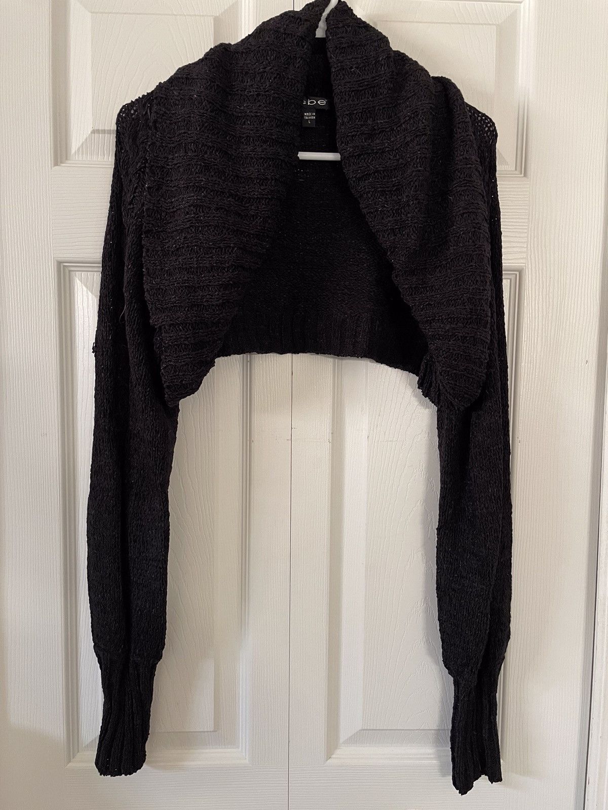 Bebe Bebe Black Long Sleeve Shrug Size L Size L / US 10 / IT 46 - 1 Thumbnail