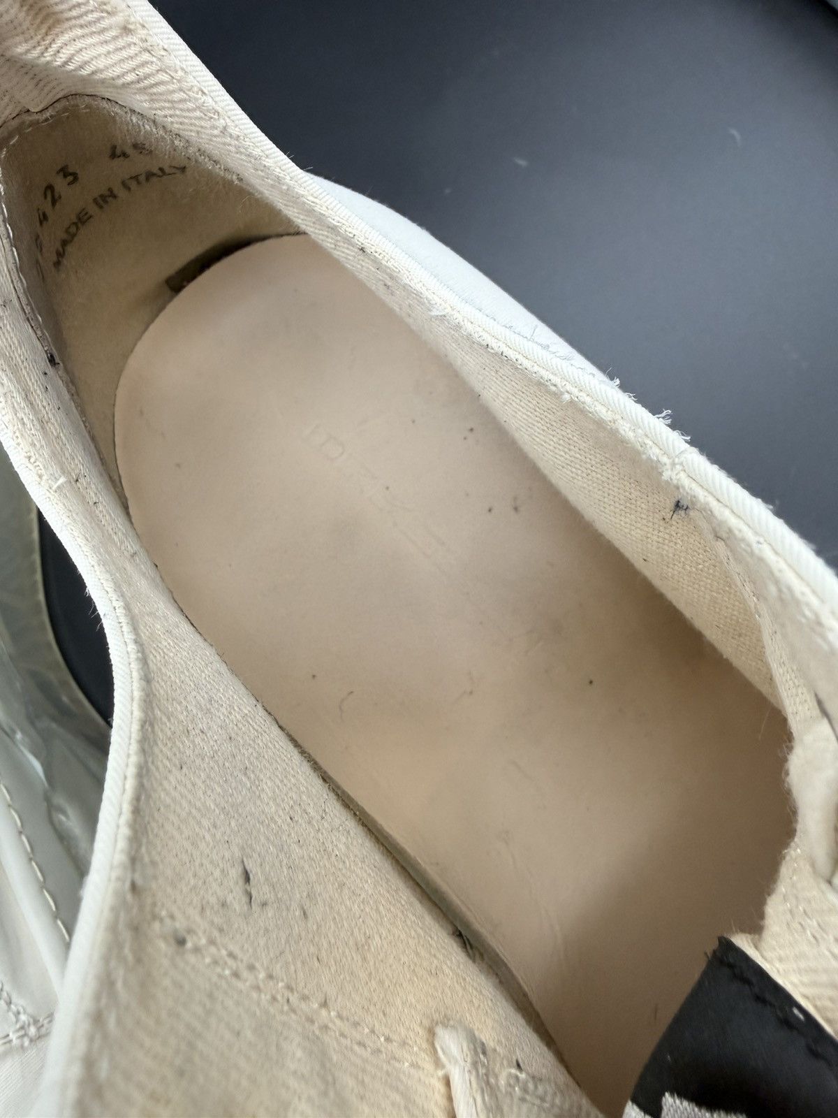 Rick Owens Drkshdw Rick Owens DRKSHDW Abstract Low — Milk/Clear · EU 45 Size US 12 / EU 45 - 9 Thumbnail