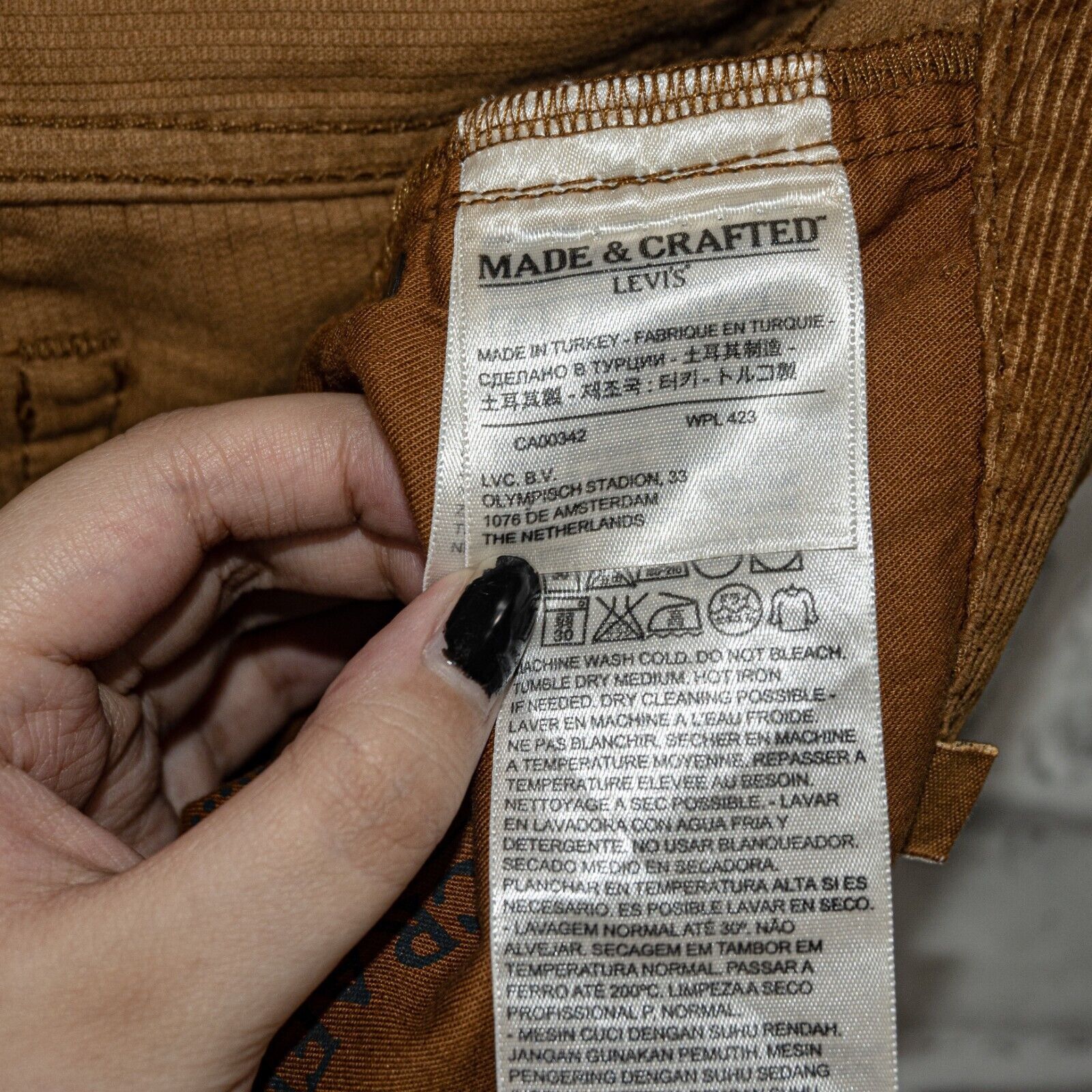 Levi's Levi's MADE & CRAFTED Tack Slim Corduroy Jean Pants Brown Size US 34 / EU 50 - 11 Thumbnail