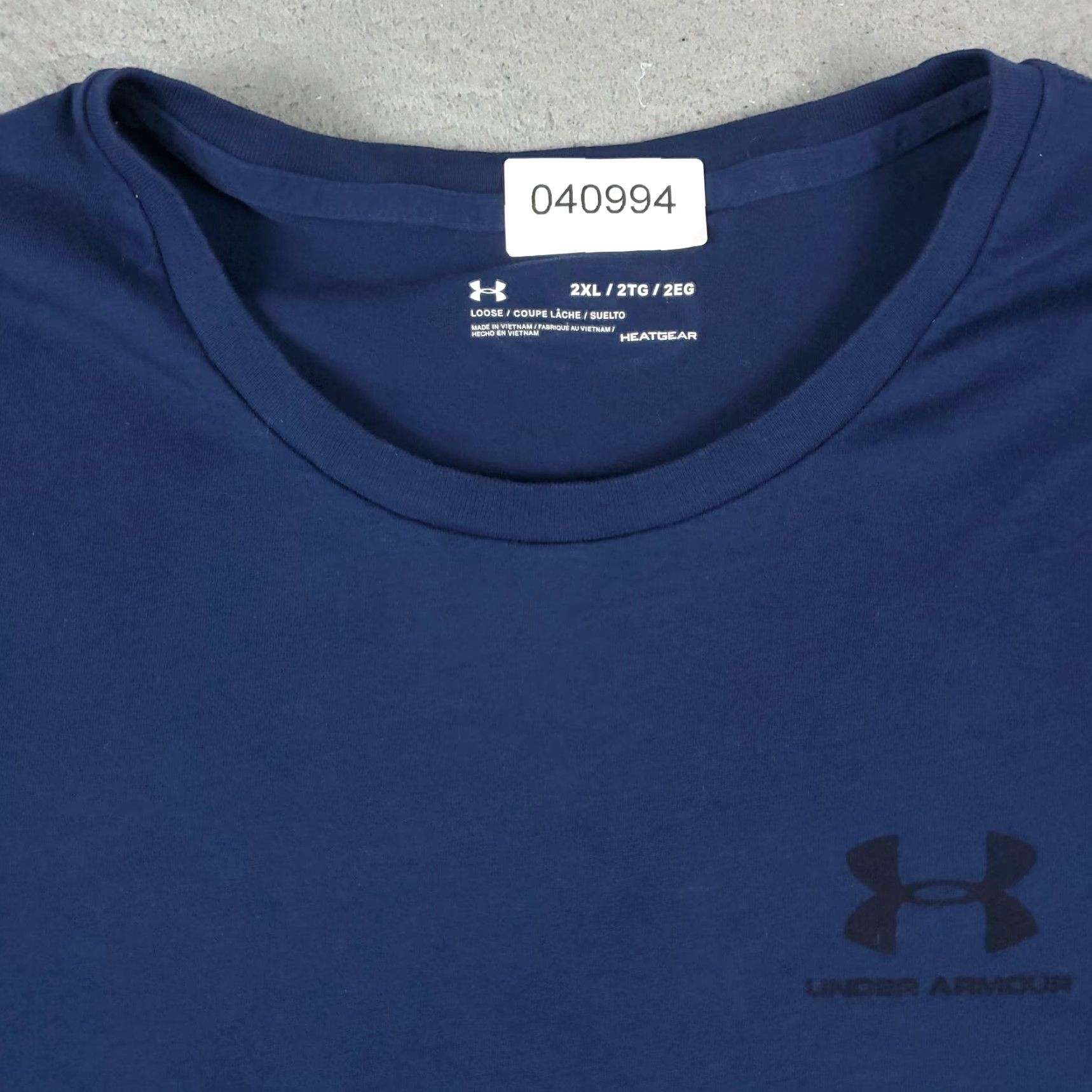 Under Armour Under Armour T Shirt Mens 2XL Blue Active Wear Out Short Sleeve Shirt Crew Neck Pullover Logo Basic Sports Size US XXL / EU 58 / 5 - 2 Thumbnail
