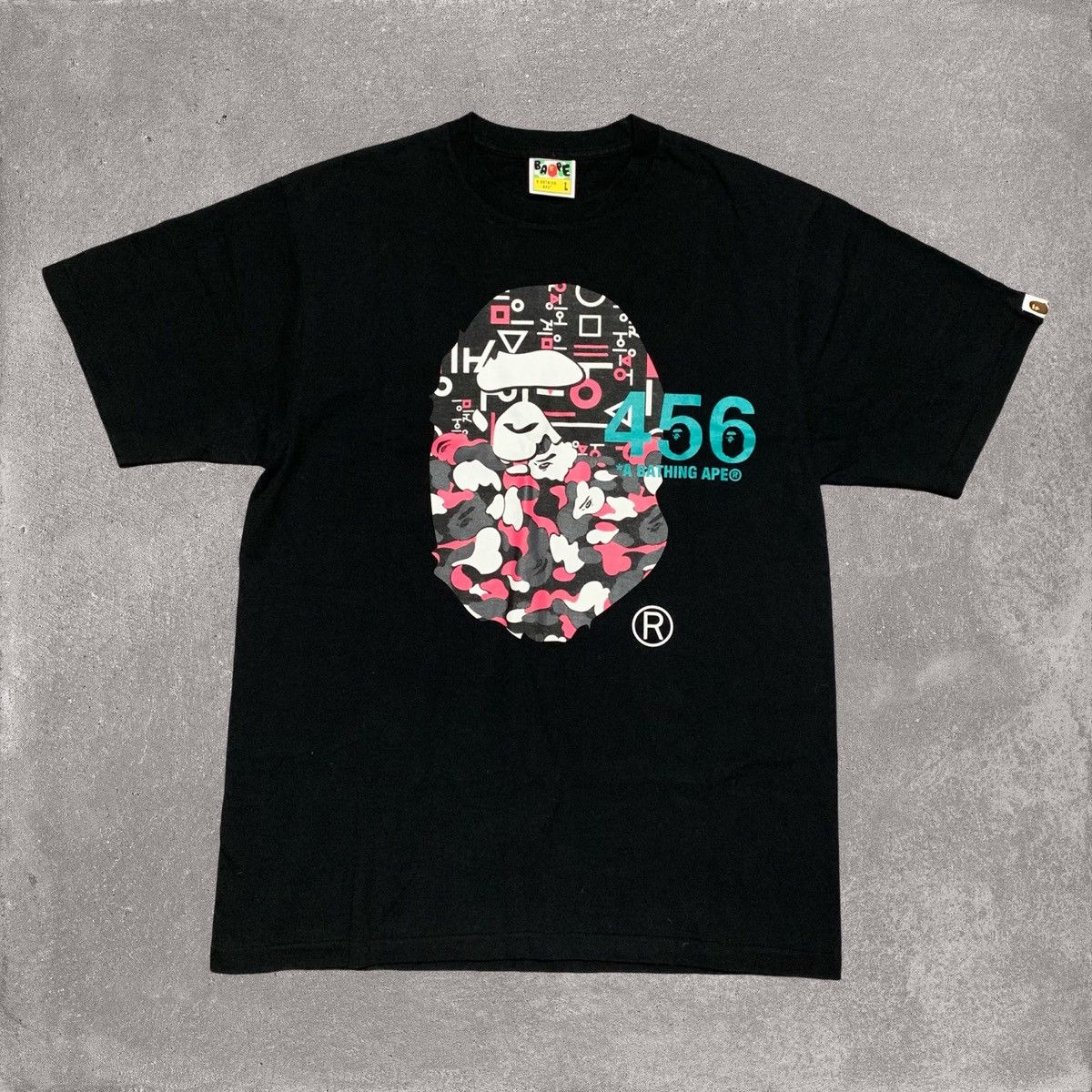 Bape Bape Large Squid Game Black Tee A Bathing Ape Netflix Size US L / EU 52-54 / 3 - 1 Thumbnail