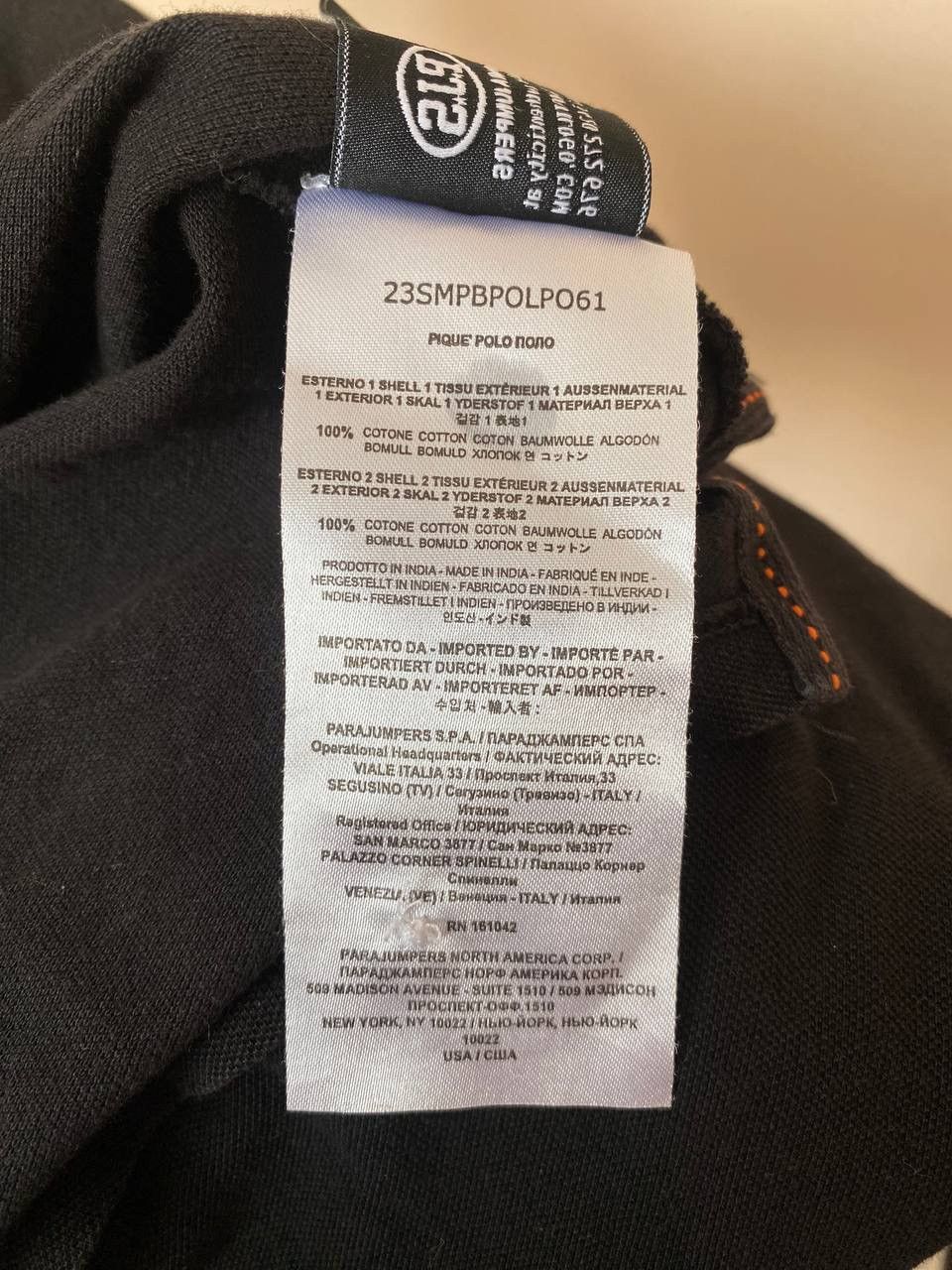 Parajumpers Parajumpers Cotton Piqué Black Polo Size US XS / EU 42 / 0 - 8 Thumbnail