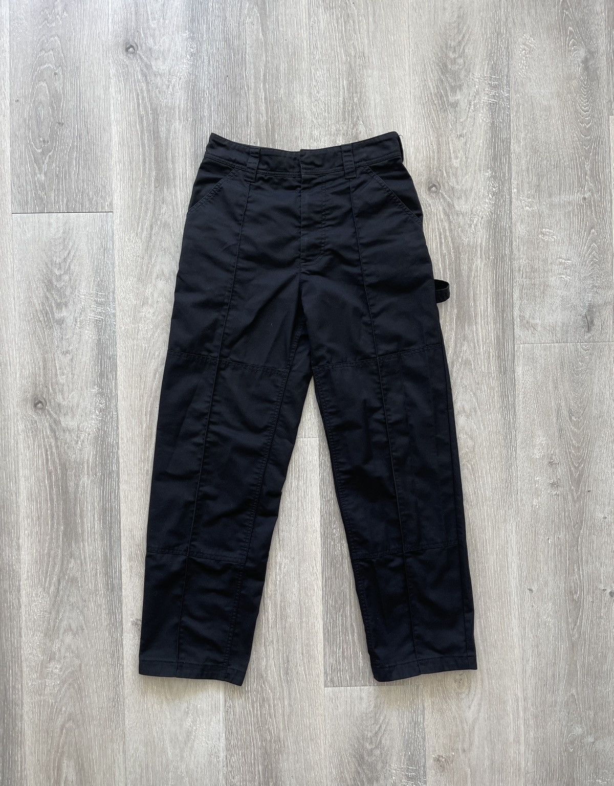 Acne Studios Acne Studios Black Straight Leg Cargo Pants Size US 29 - 1 Thumbnail