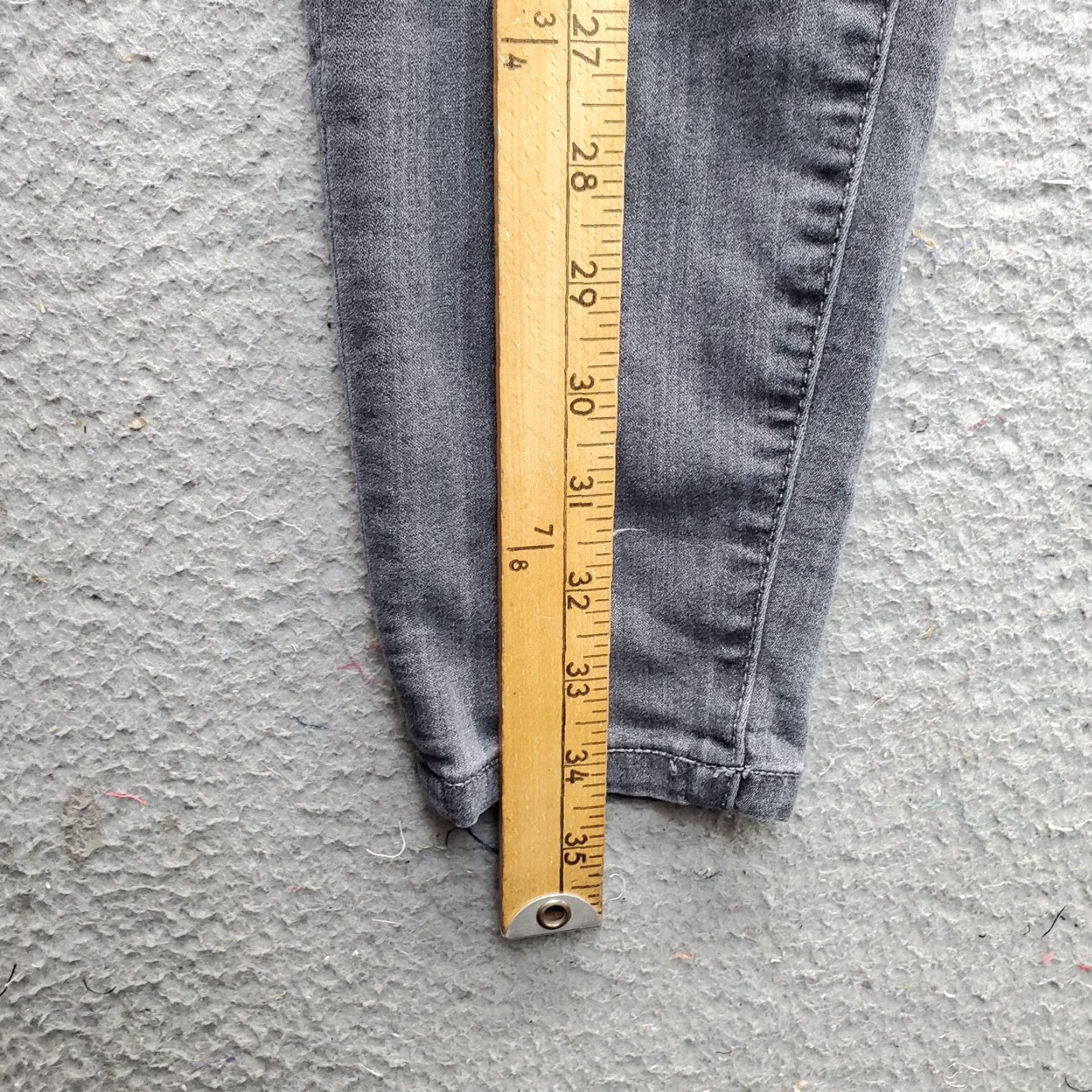 Vintage Liverpool Los Angeles Skinny Jeans Women's Gray 2/26 Medium Wash 5-Pocket Design 25" Inseam Size 26" / US 2 / IT 38 - 4 Thumbnail
