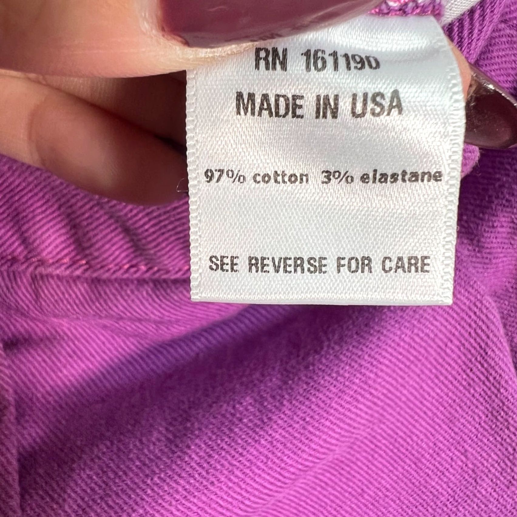 Vintage Aknvas Womens Size 6 Purple High-Waisted Pleated Cotton Blend Trousers Pants Size 28" / US 6 / IT 42 - 4 Thumbnail