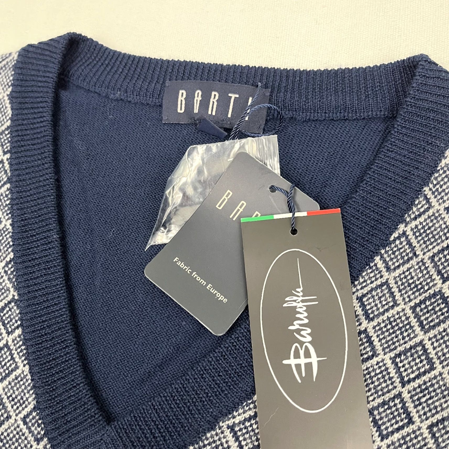Vintage Zegna Baruffa Lane Sweater Vest Mens Large Blue Merino Wool Jumper Preppy Size US L / EU 52-54 / 3 - 2 Thumbnail