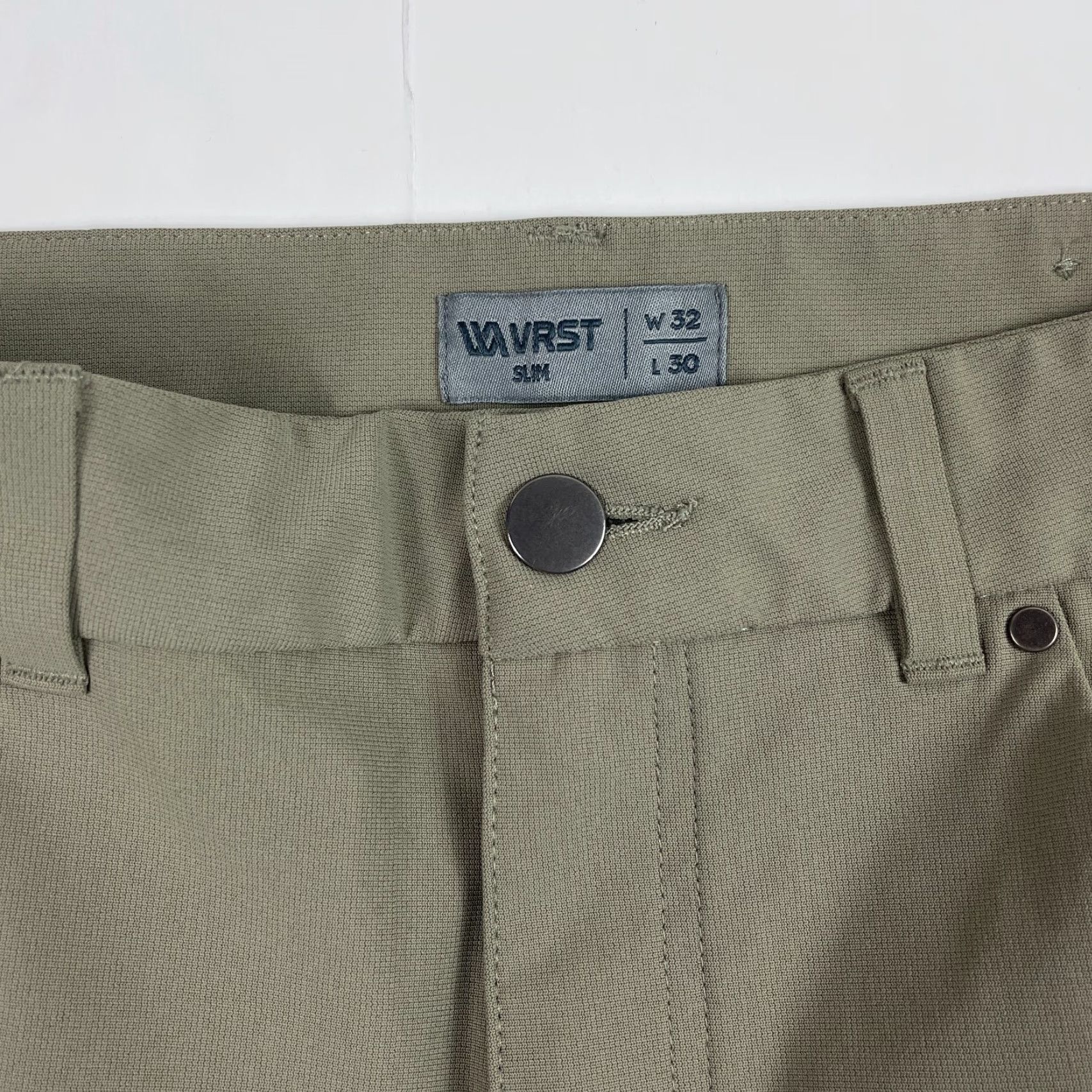 Vintage VRST Pants Mens 32 x 30 Green Golf Tapered Leg Stretch Preppy Dress Pants Slim 5-Pocket Vintage? Size US 32 / EU 48 - 7 Thumbnail