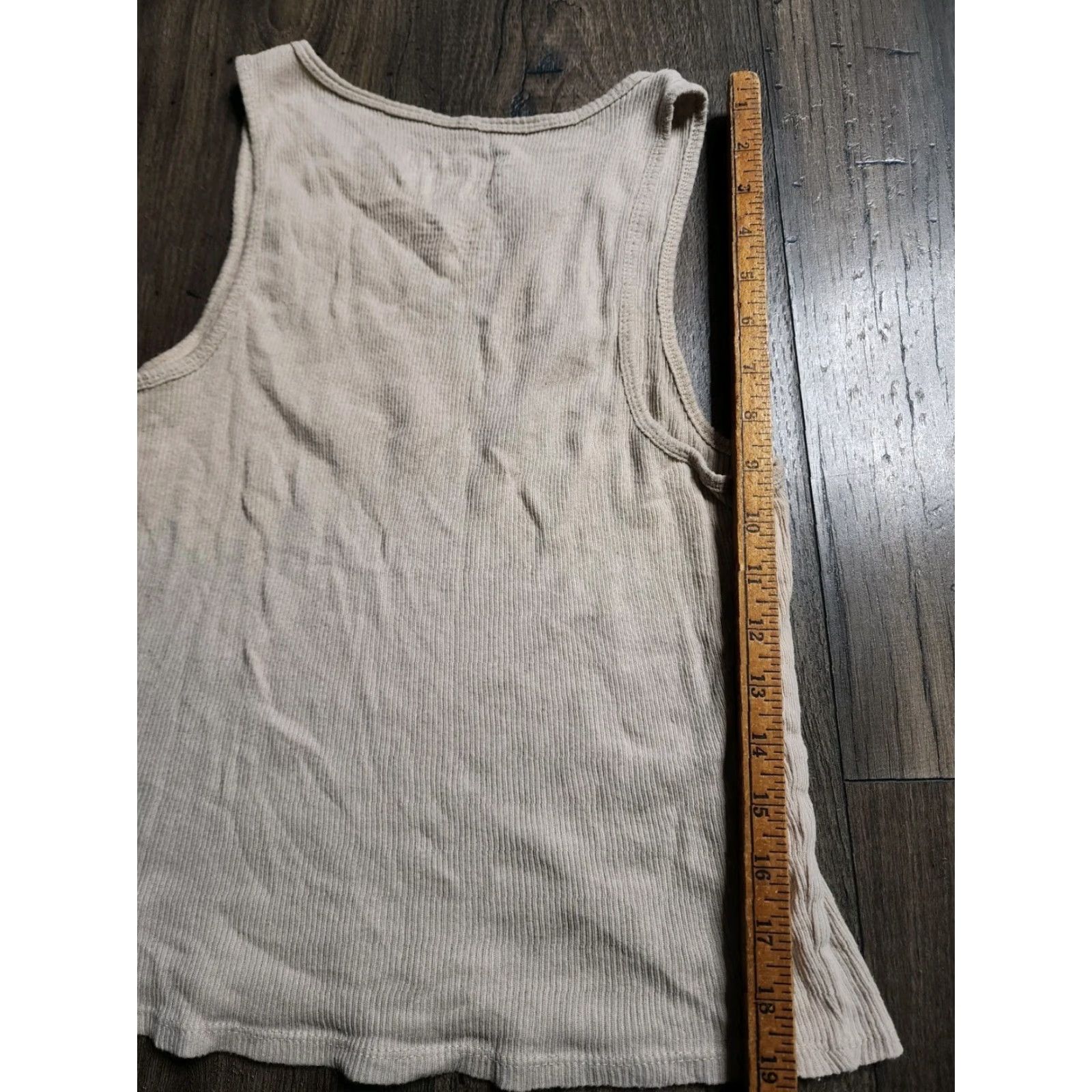 Vintage Shania Twain Tank Top Shirt - Feel Like A Woman - Womens L Tan Cotton Sleeveless Crop 90s Country Music Size L / US 10 / IT 46 - 2 Thumbnail