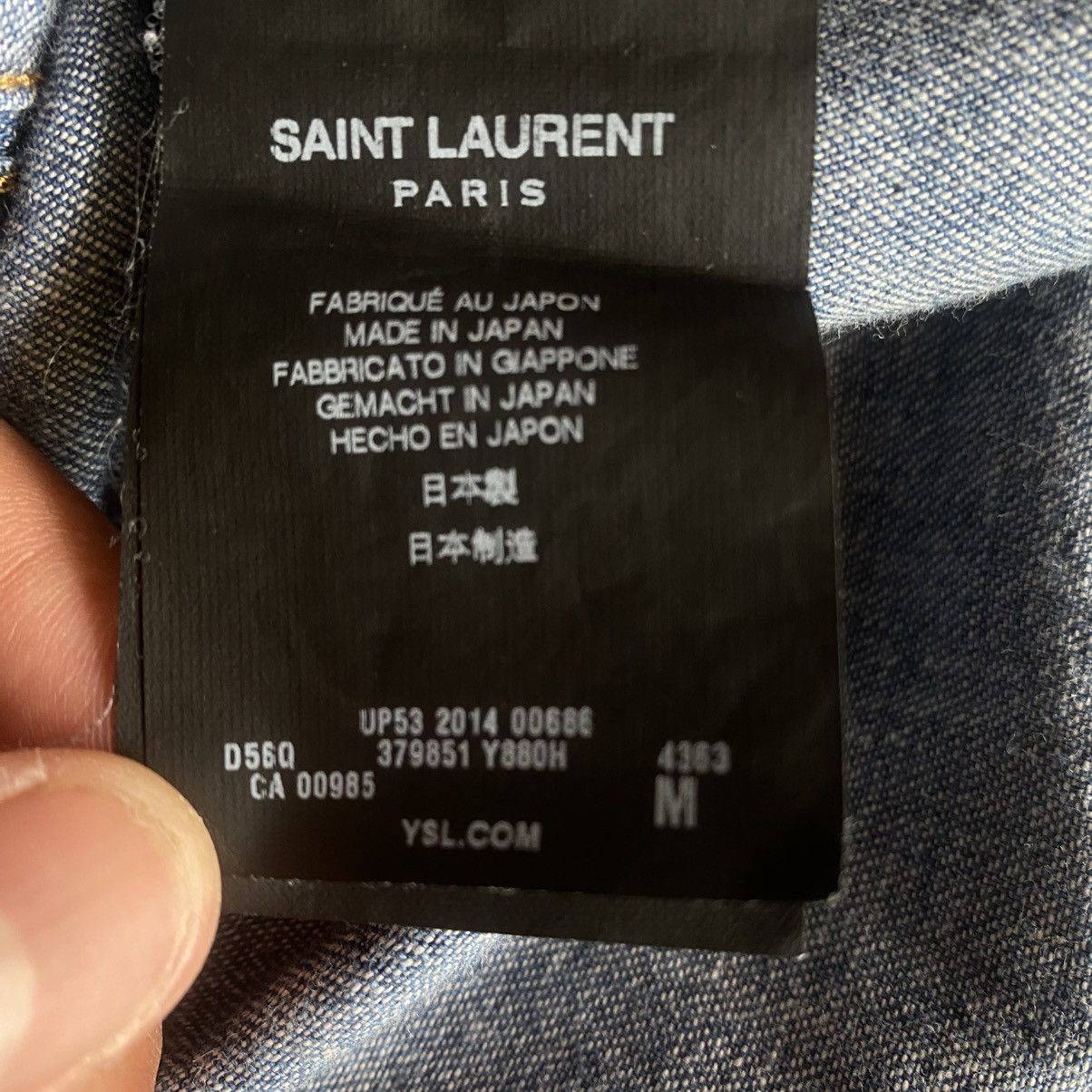 Hedi Slimane × Saint Laurent Paris SS15 Paisley Denim Western Shirt Size US M / EU 48-50 / 2 - 6 Thumbnail