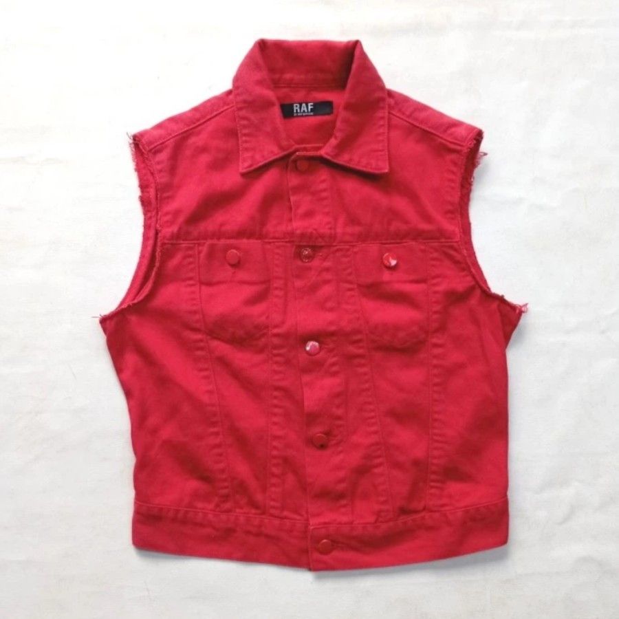 Raf by Raf Simons RAF by Raf Simons trucker denim vest unisex Size US S / EU 44-46 / 1 - 1 Thumbnail
