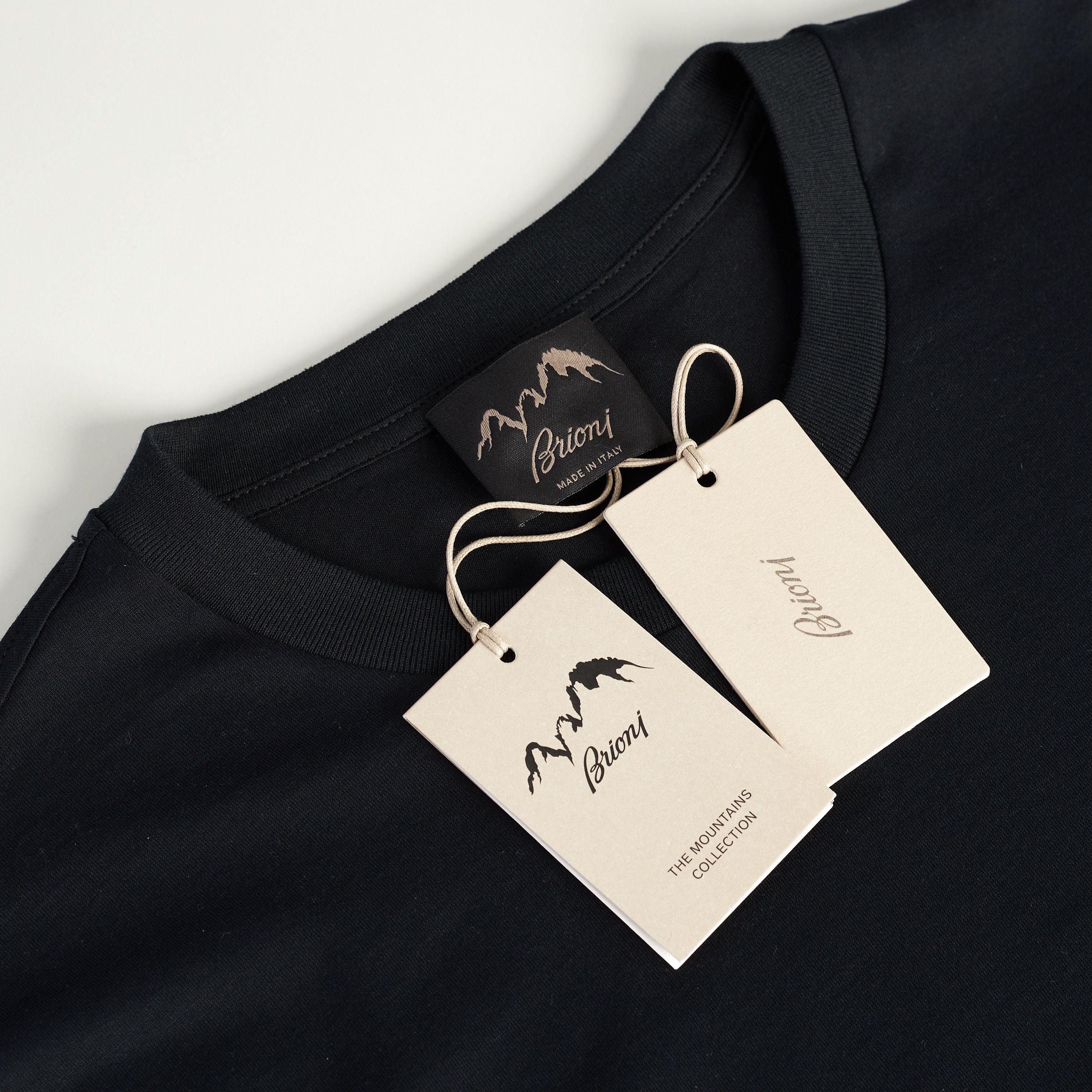 Brioni Crewneck Tshirt In Black Cotton Size US L / EU 52-54 / 3 - 6 Thumbnail