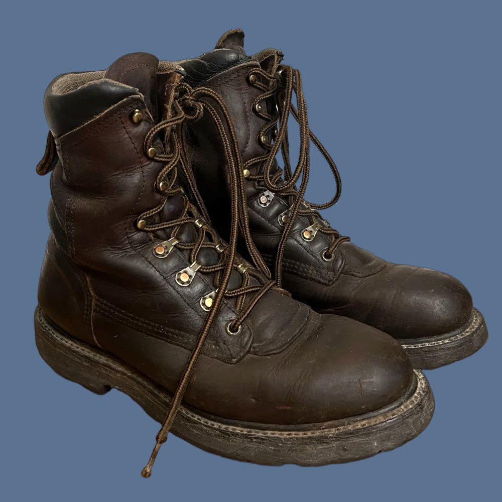 Vintage Red Wing 964 Work Boots Men's Size 8.5 D Soft Toe Brown Leather Made in USA Size US 9 / EU 42 - 1 Thumbnail