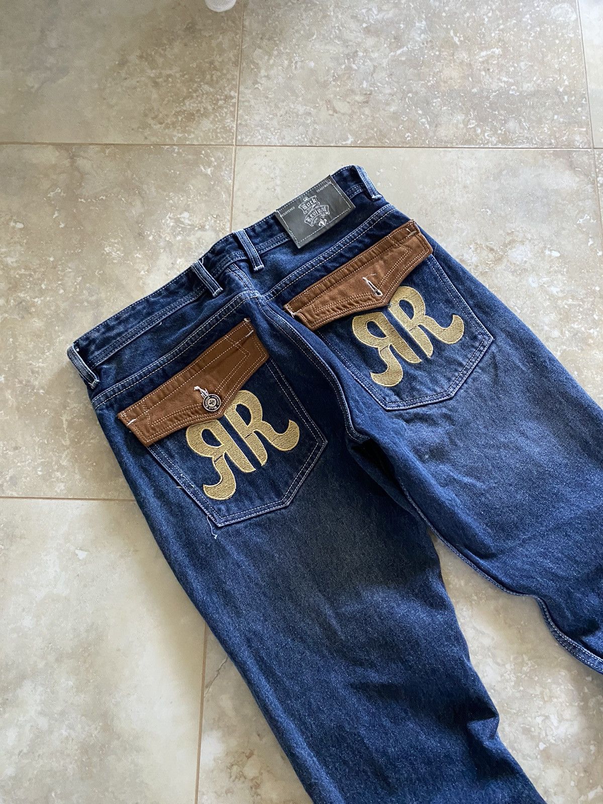 Rock Revival Vintage Rock Revival Big Logo Straight Leg Jeans Y2K Street Size US 30 / EU 46 - 3 Thumbnail