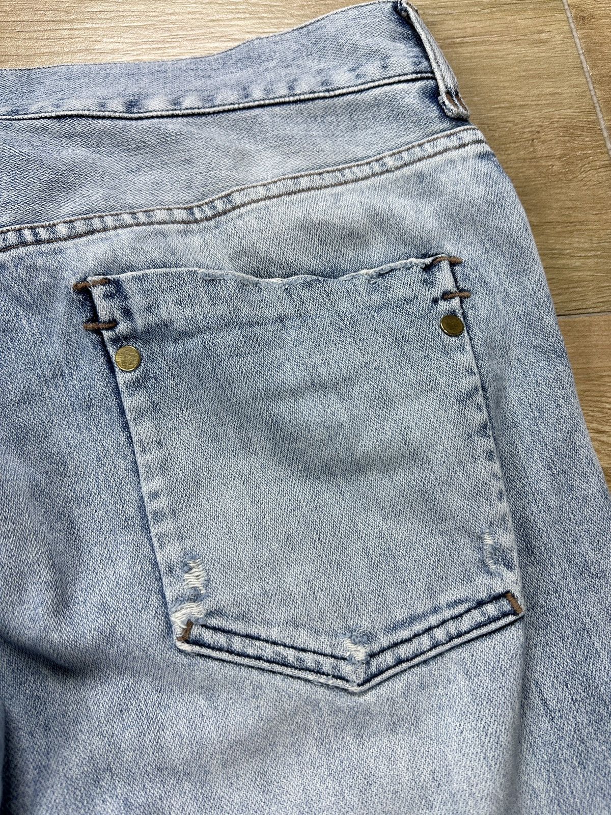 Dolce & Gabbana × Vintage Vintage Dolce&Gabbana Low Waist Distressed Blue Denim Jeans Size US 34 / EU 50 - 23 Thumbnail
