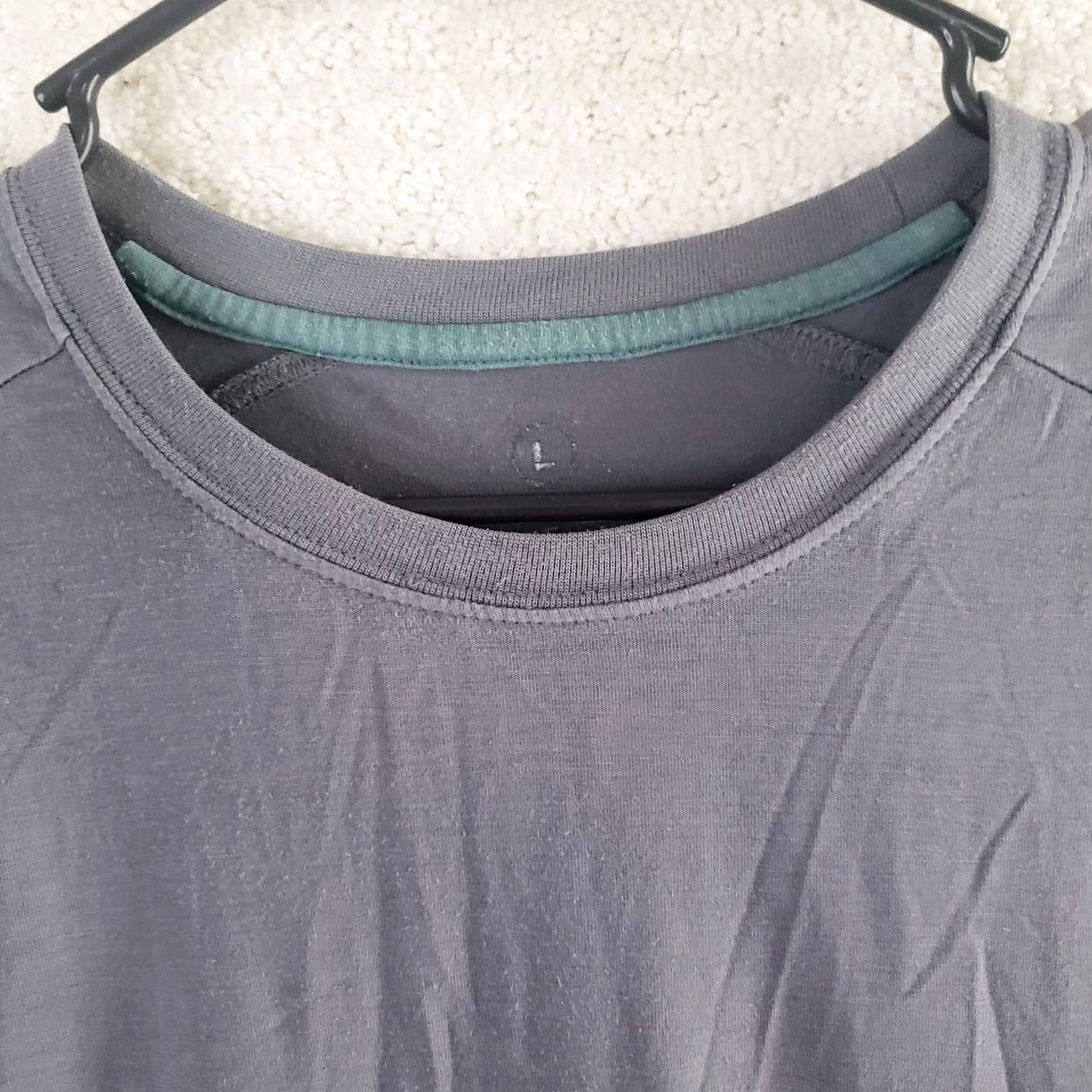 Vintage Free Fly T-Shirt Long Sleeve Mens L Gray Solid Bamboo Polyester Blend Performance Casual Shirt Size US L / EU 52-54 / 3 - 4 Thumbnail