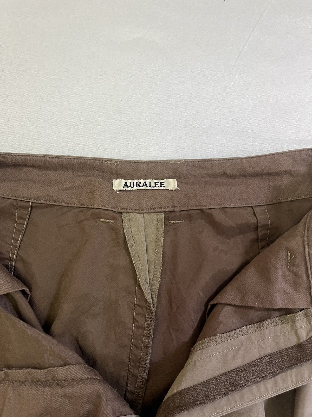 Auralee AURALEE HIGH WAIST DOUBLE PLEATED WIDE LEG PANT Size 26" / US 2 / IT 38 - 6 Thumbnail