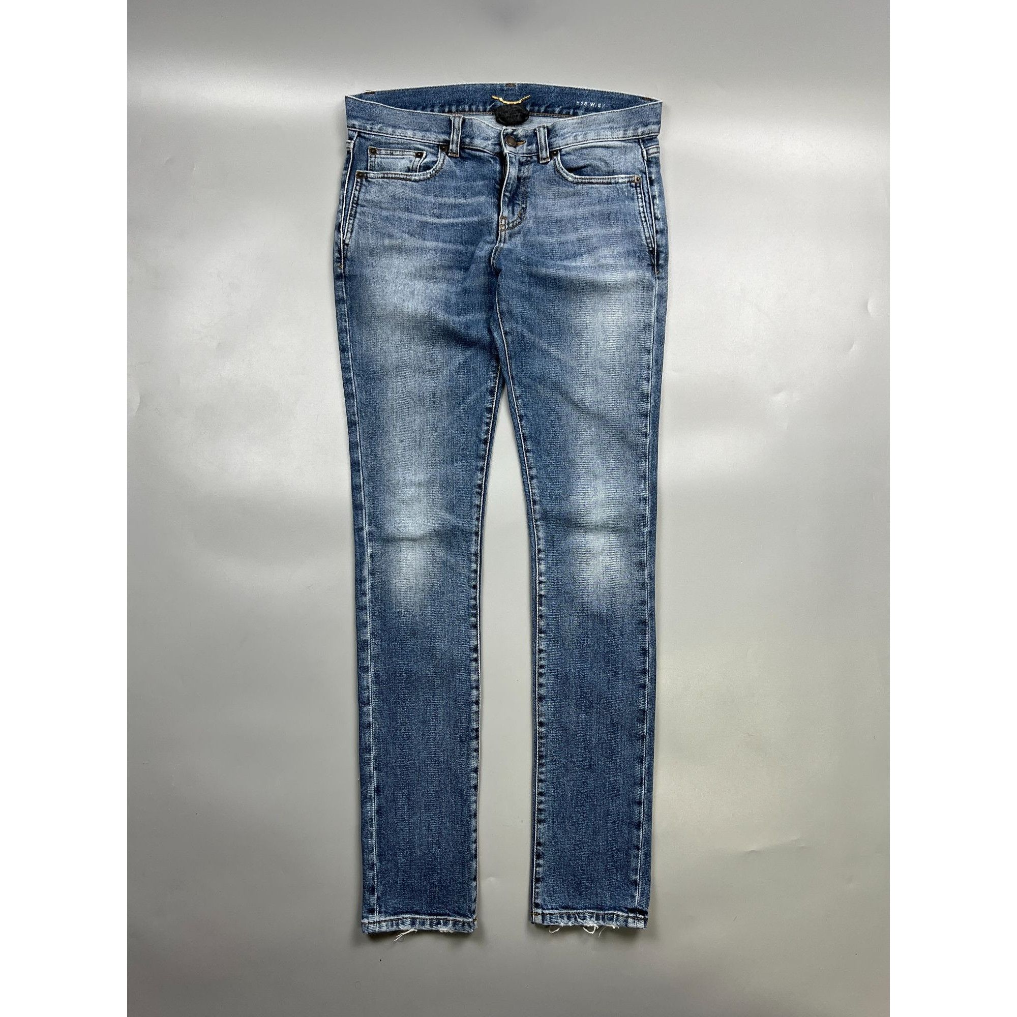 Hedi Slimane × Saint Laurent Paris Saint Laurent D26 By Hedi Slimane Denim Jeans Pants (Y0798) Size 27" / US 4 / IT 40 - 1 Thumbnail