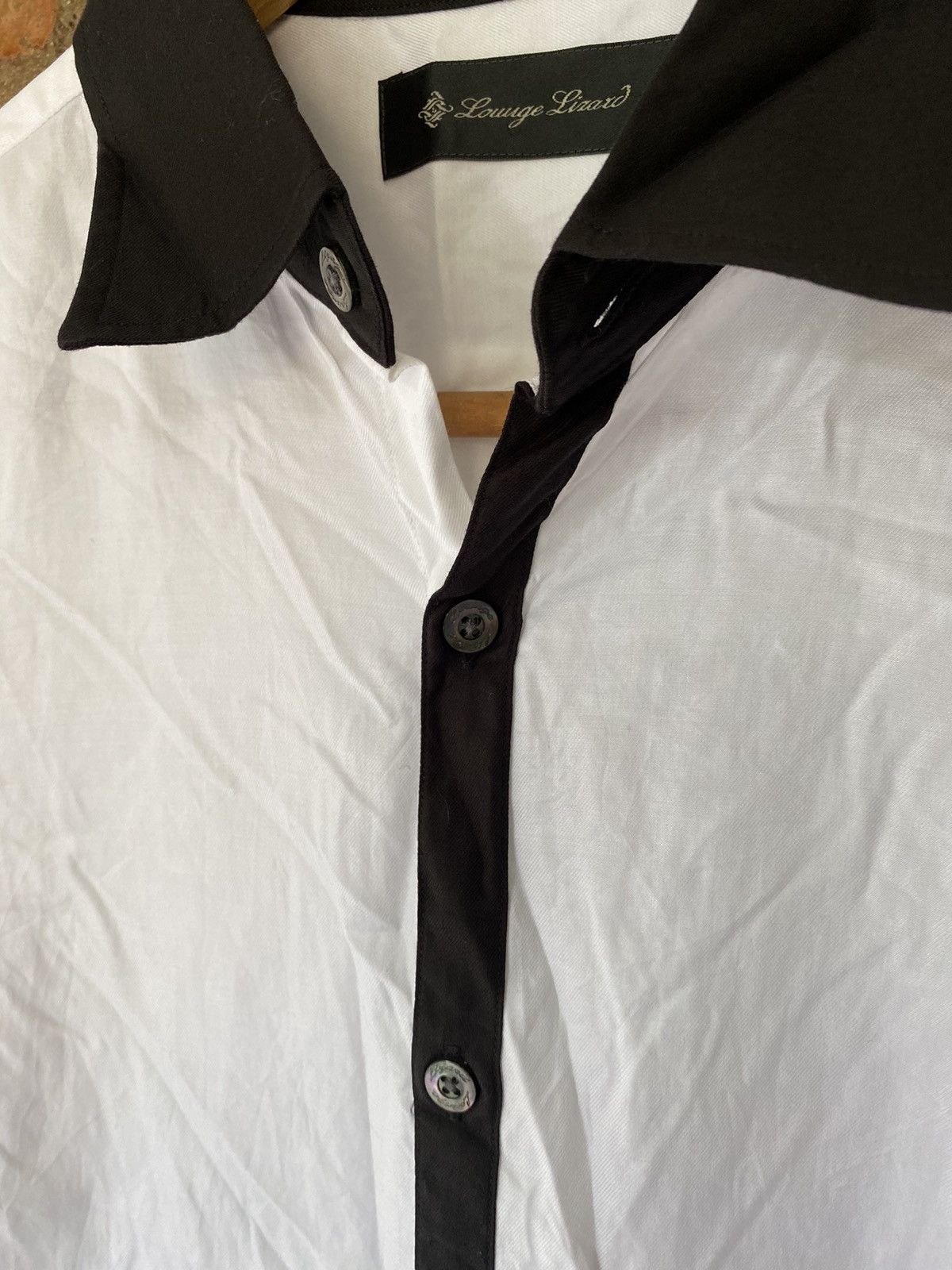 Lounge Lizard 2000s Lounge Lizard black Stripe button up Size US M / EU 48-50 / 2 - 4 Thumbnail