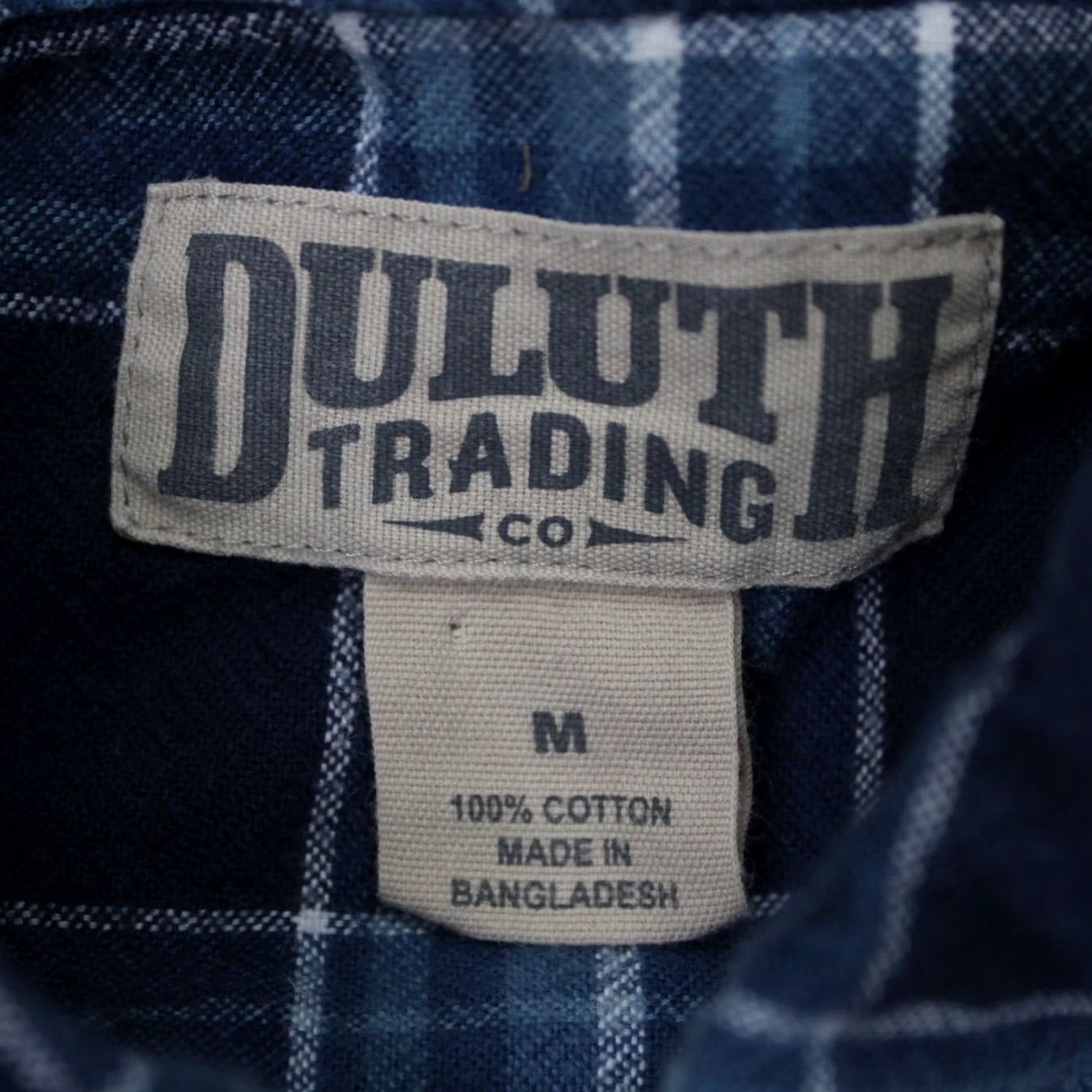 Vintage Duluth Button-Up Shirt Men Medium Blue/White Plaid Flannel Cotton L/S Shirt Mens Medium Blue Plaid Size US M / EU 48-50 / 2 - 7 Thumbnail