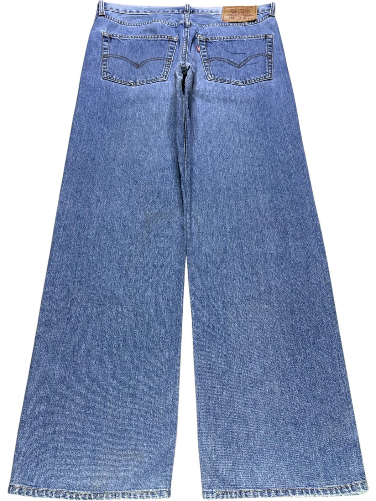 Levi's Vintage 90s Levis 508 Blue Wash Loose Baggy Jeans Size US 33 - 2 Thumbnail