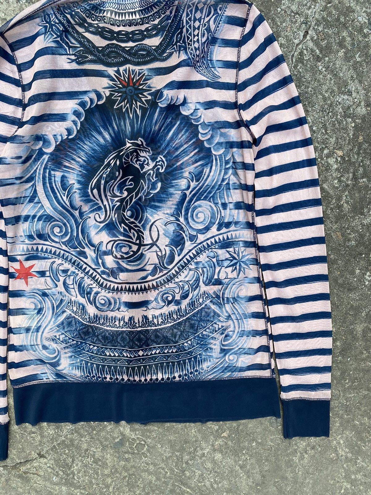 Jean Paul Gaultier Jean Paul Gaultier X lindex mesh Tattoo printed long size M Size M / US 6-8 / IT 42-44 - 5 Thumbnail