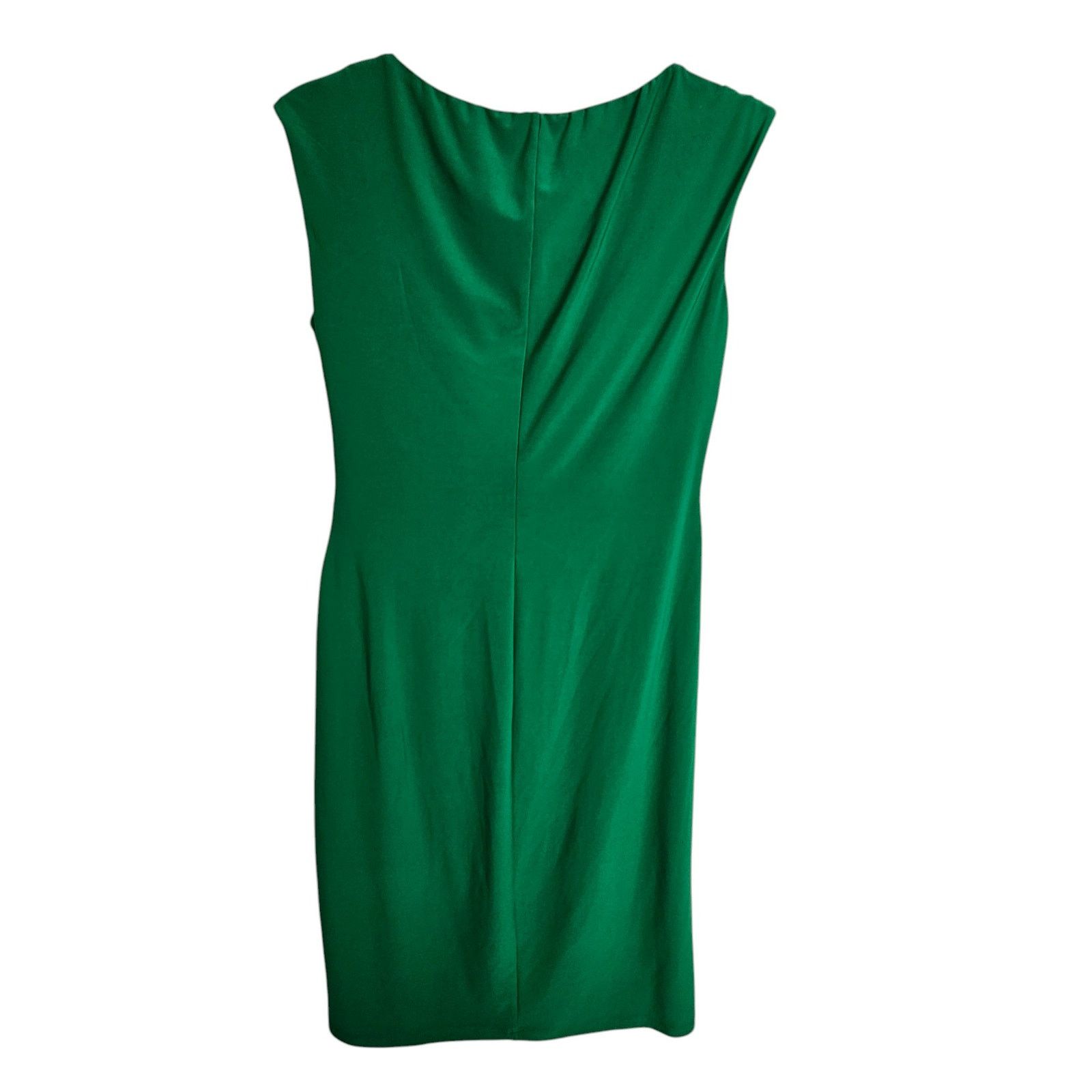 Lauren Ralph Lauren Lauren Ralph Lauren Womens Ruched Surplice Sheath Dress 8 Size M / US 6-8 / IT 42-44 - 7 Thumbnail