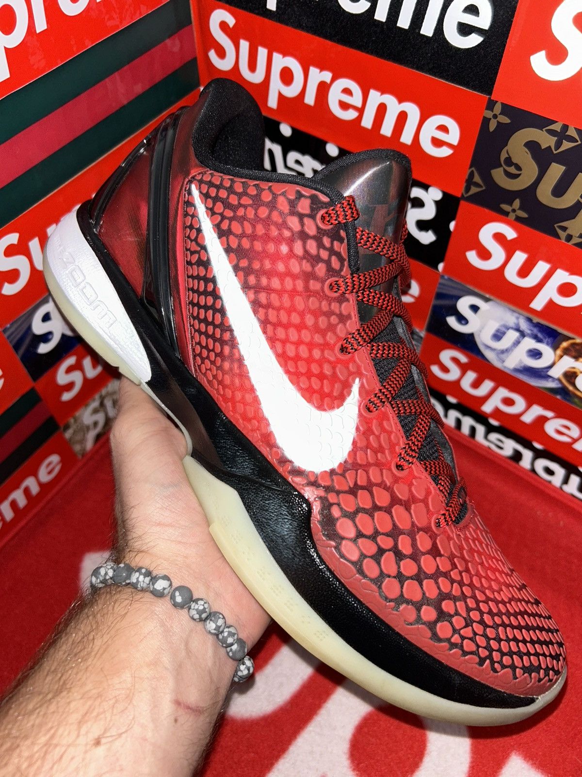 Nike Nike Kobe 6 ASG West Challenge Red 448693-600 size 11.5 2011 Size US 11.5 / EU 44-45 - 9 Thumbnail
