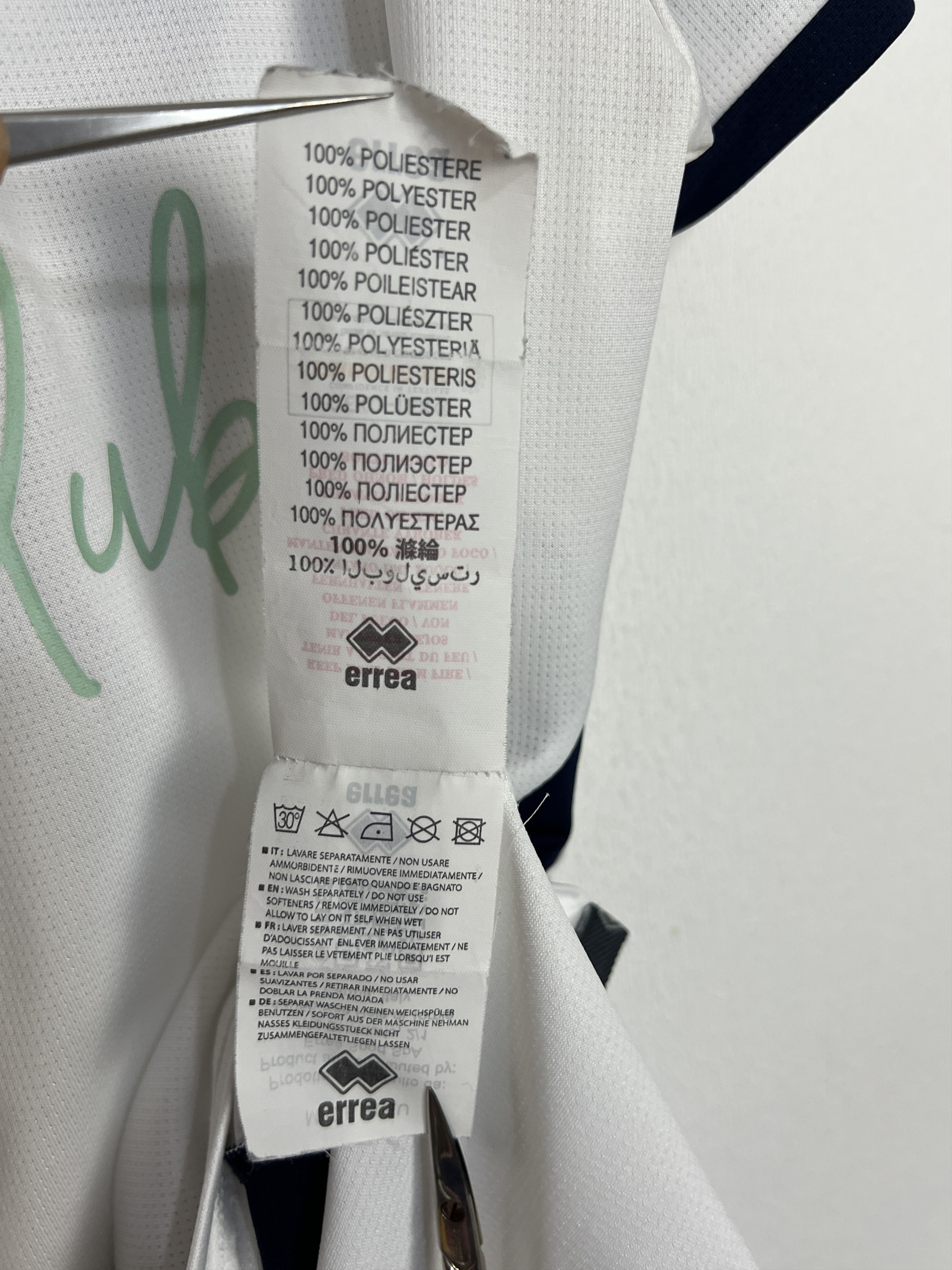 Errea Ware FC Football Shirt Errea Soccer White Jersey Mens Trikot Size US M / EU 48-50 / 2 - 9 Thumbnail