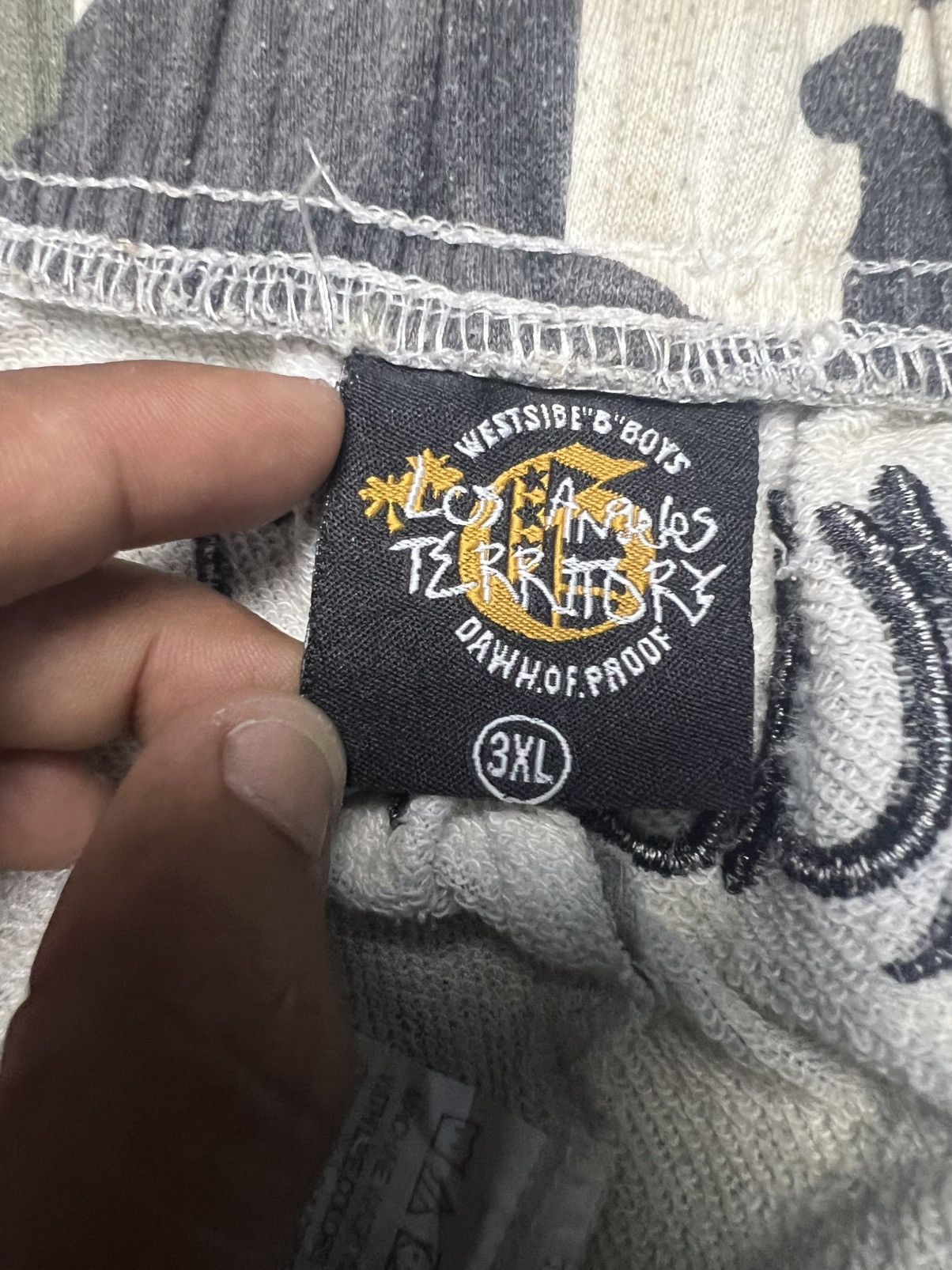 Los Angeles Apparel Camo Joggers THUG LIFE Westside LA Streetwear (41) Size US 34 / EU 50 - 6 Thumbnail