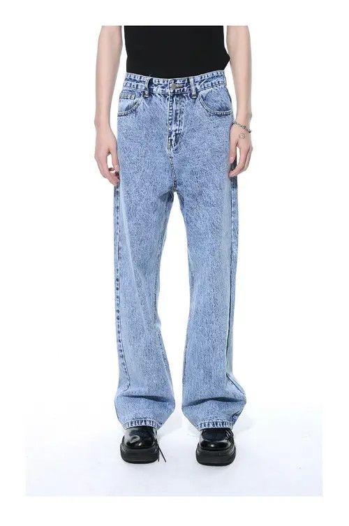Other Retro distressed washed straight casual jeans Size US 32 / EU 48 - 7 Thumbnail