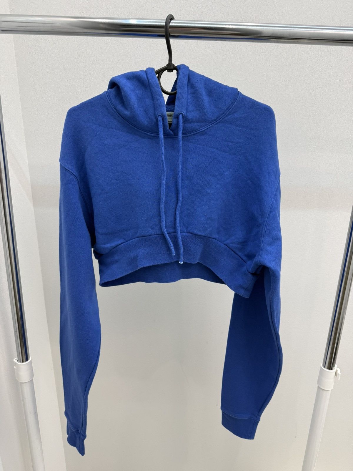 Off White Cropped Hoodie