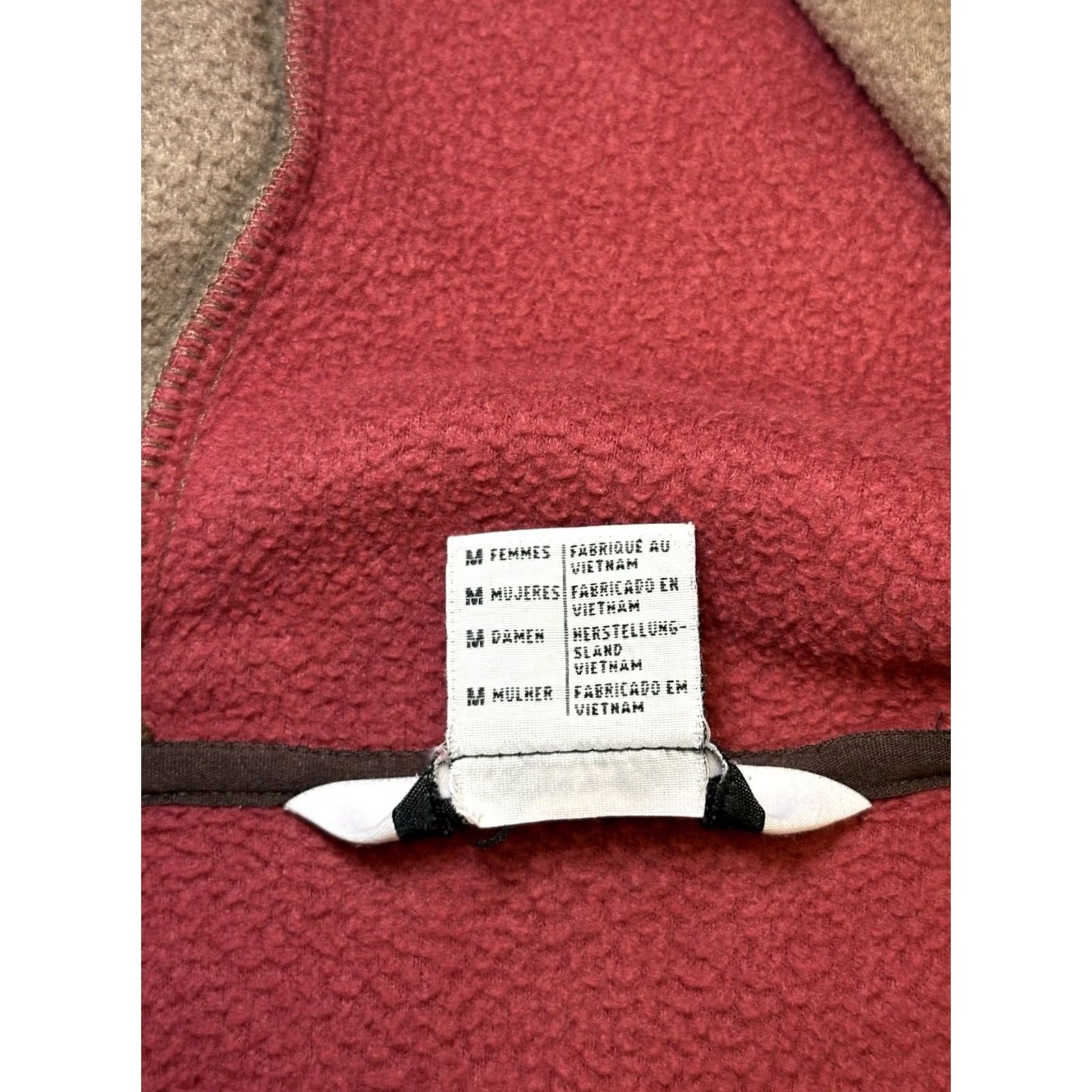 Vintage Columbia Jacket Women’s Medium Full Zip Fleece Zip Pockets Brown & Red Ladies Size M / US 6-8 / IT 42-44 - 5 Thumbnail